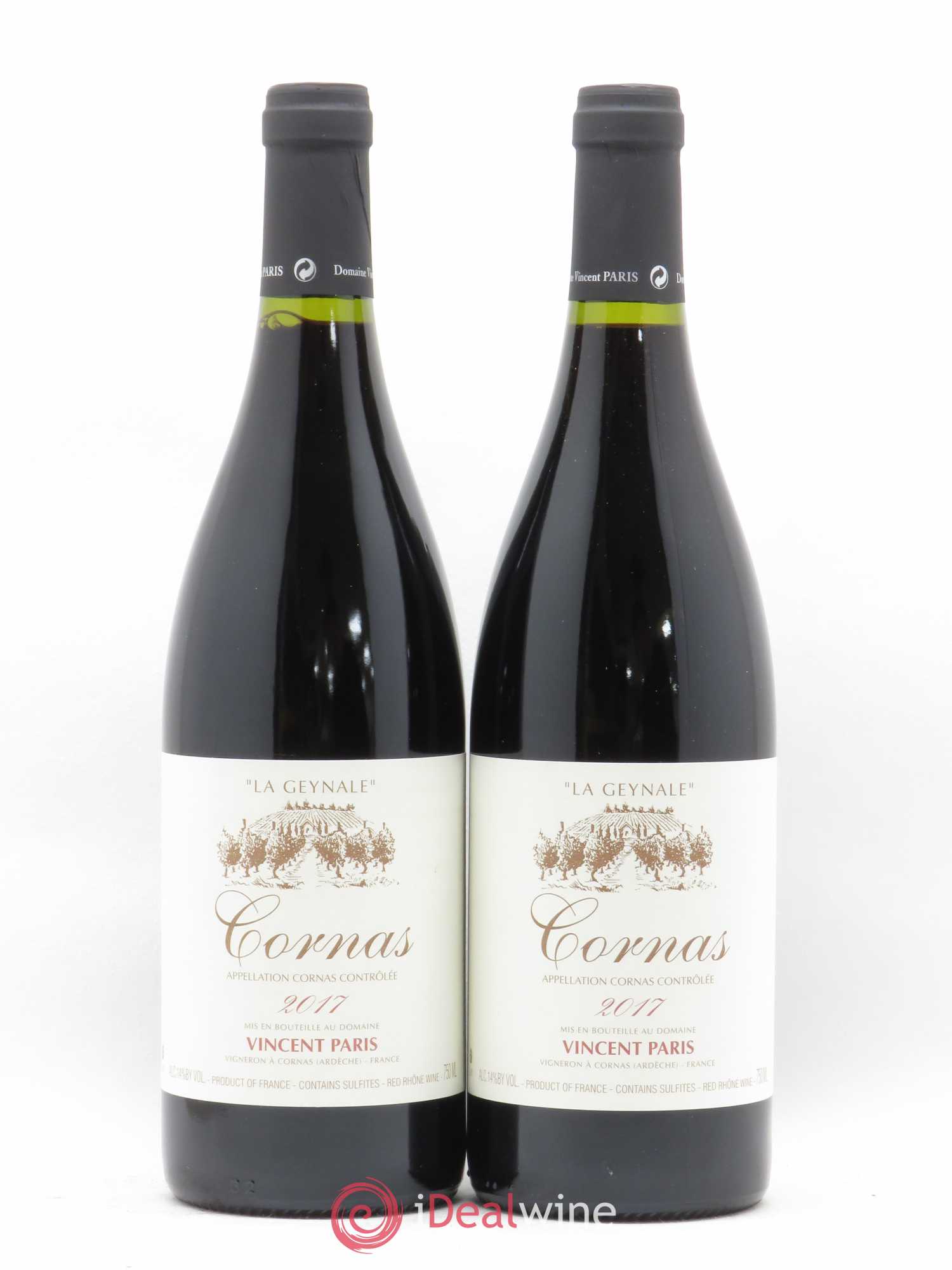 Cornas La Geynale Vincent Paris 2017 - Lot de 2 bouteilles - 0