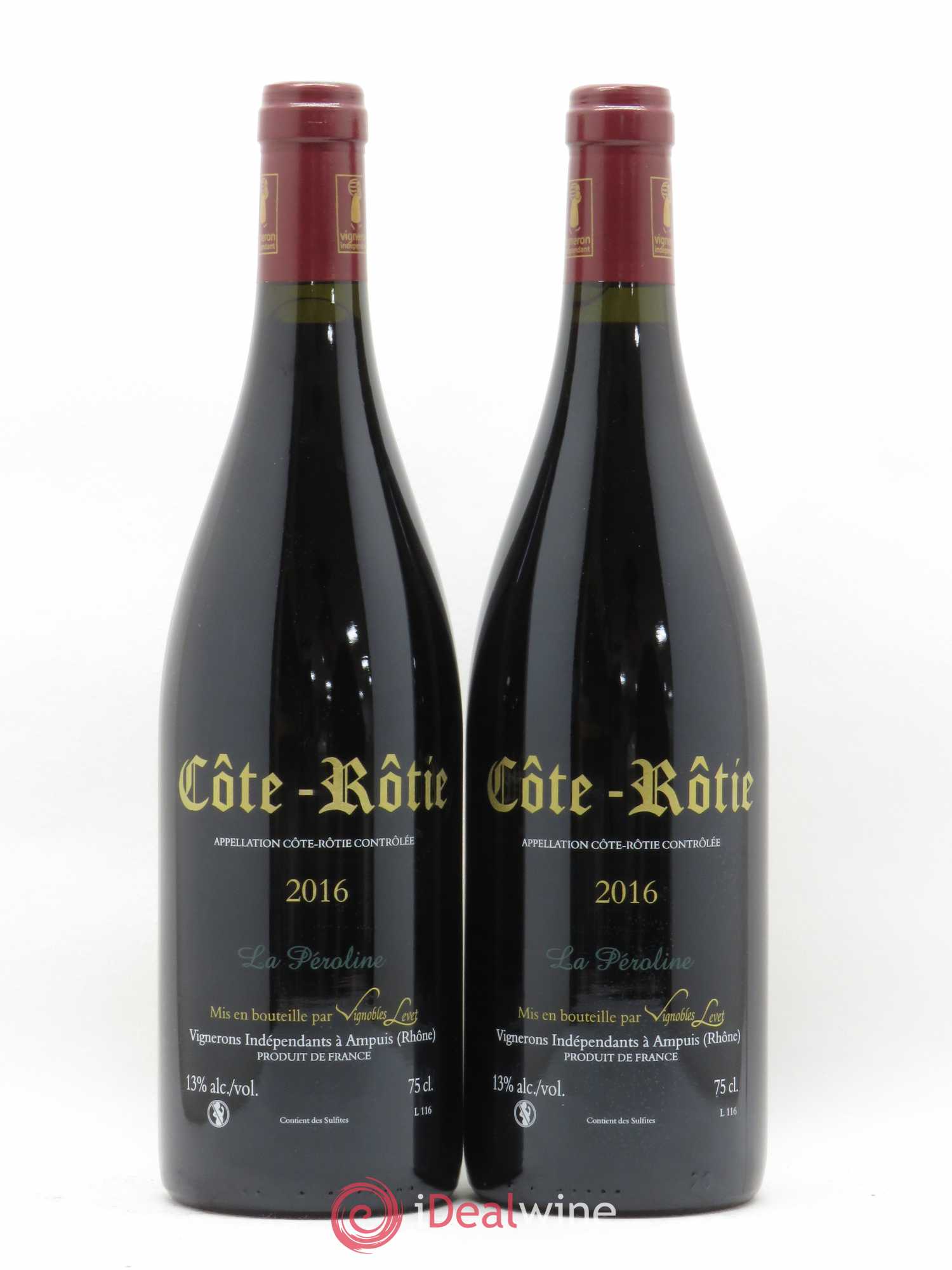 Côte-Rôtie La Péroline Vignobles Levet 2016 - Lot de 2 bouteilles - 1