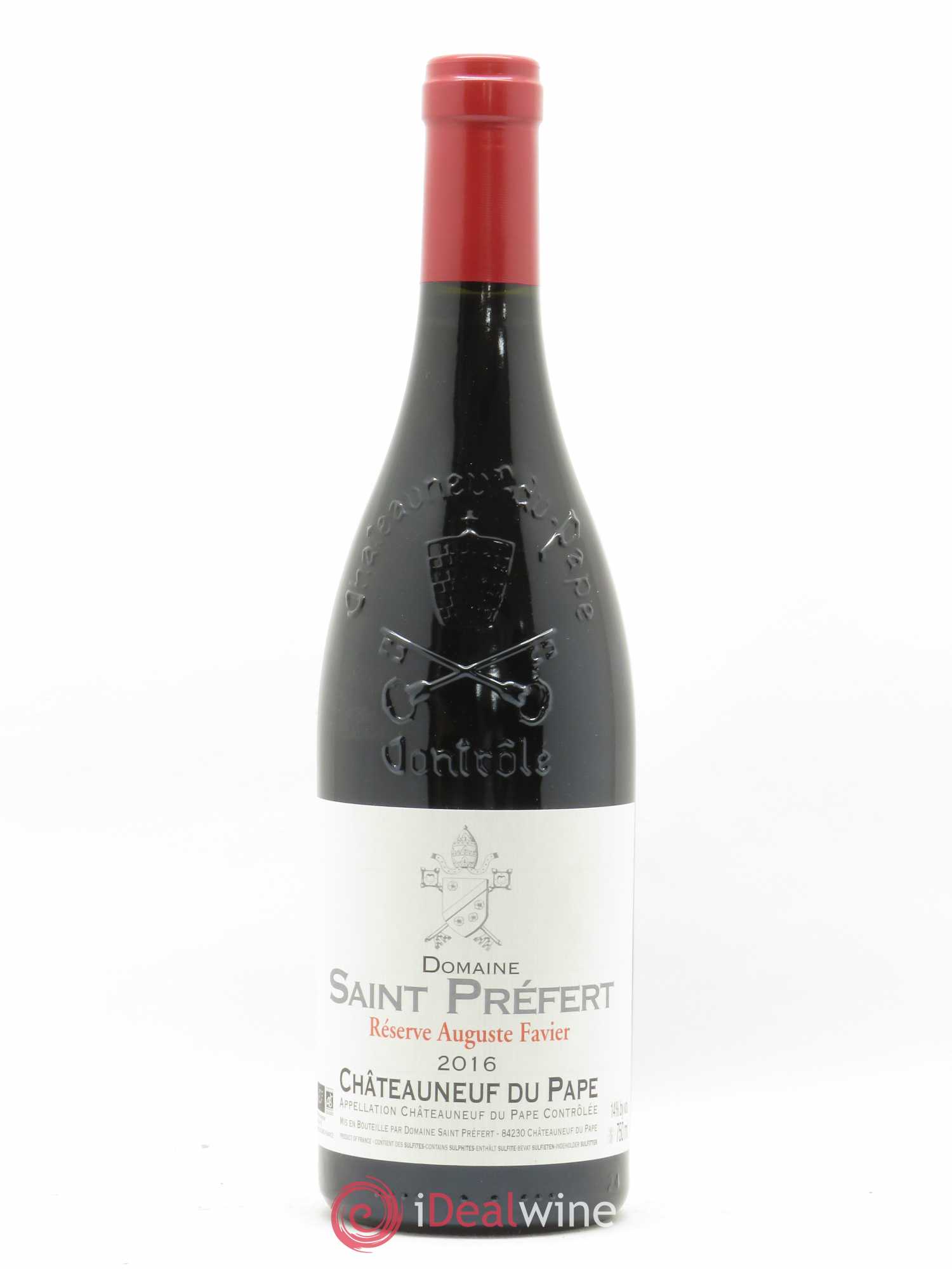 Châteauneuf-du-Pape Réserve Auguste Favier Domaine Saint-Préfert 2016 - Lot de 1 bouteille - 0