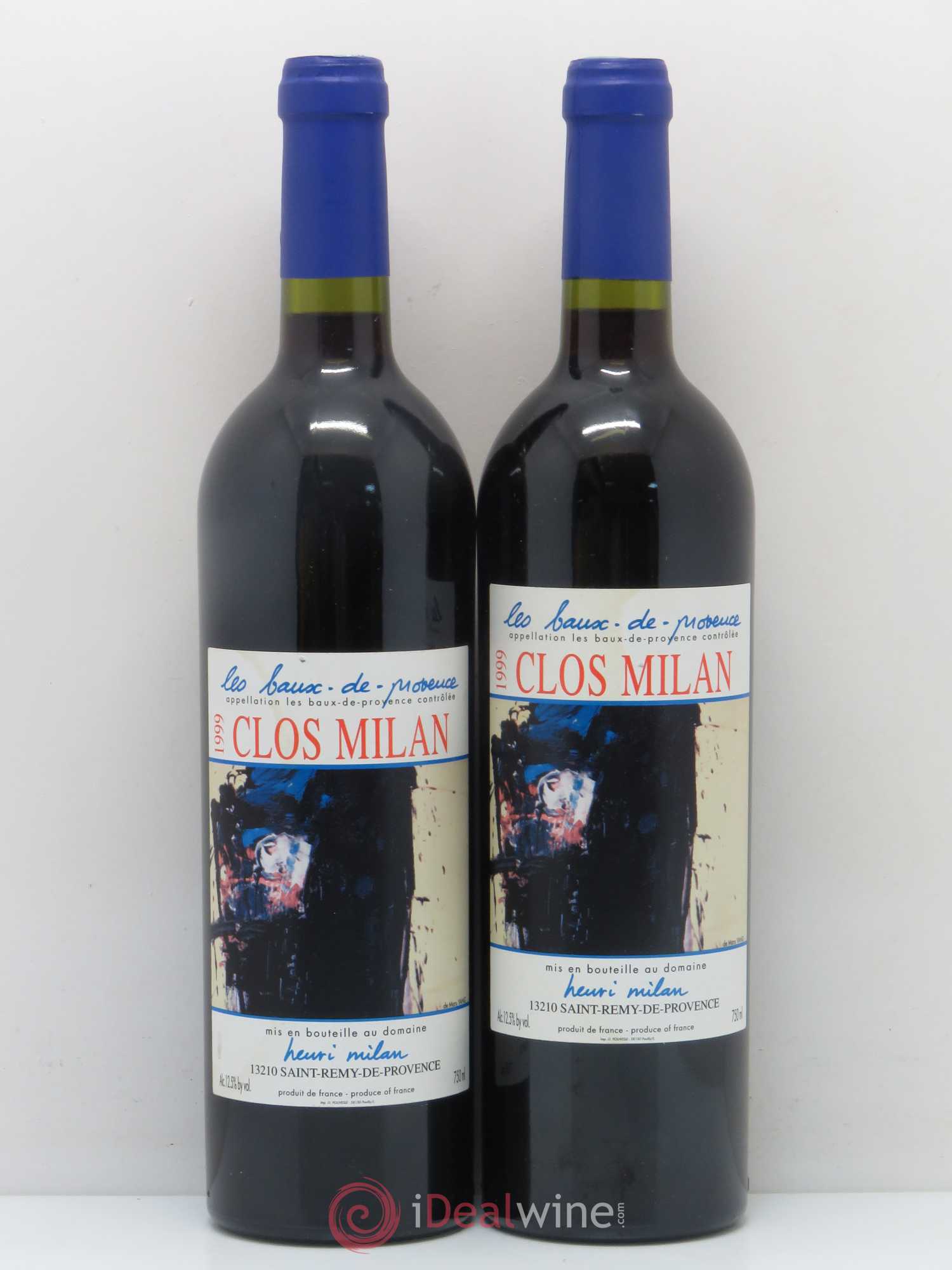 Baux de Provence Clos Milan Henri Milan 1999 - Lot de 2 bouteilles - 0