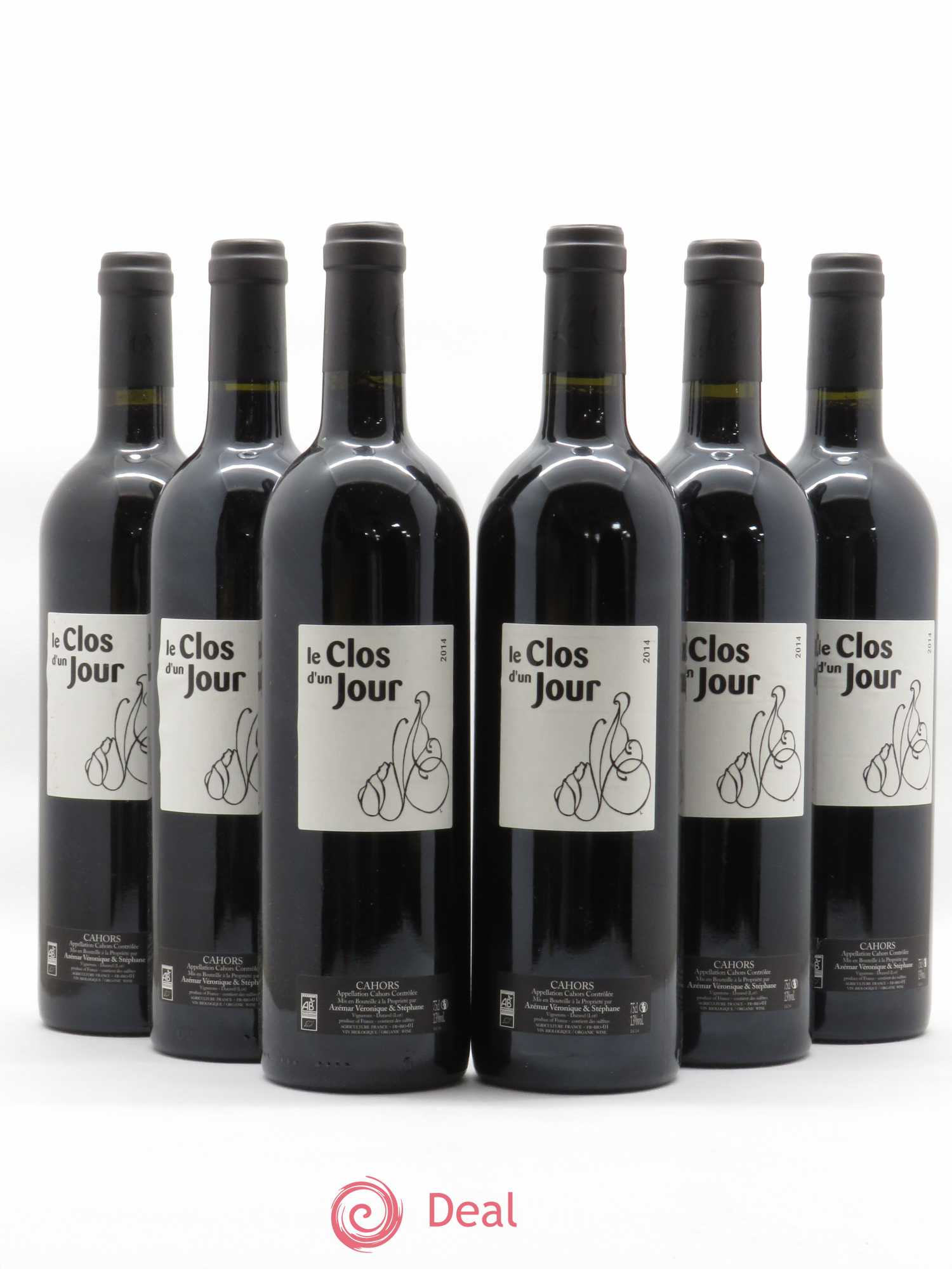 Cahors Le Clos d'un jour (sans prix de réserve) 2014 - Posten von 6 Flaschen - 0