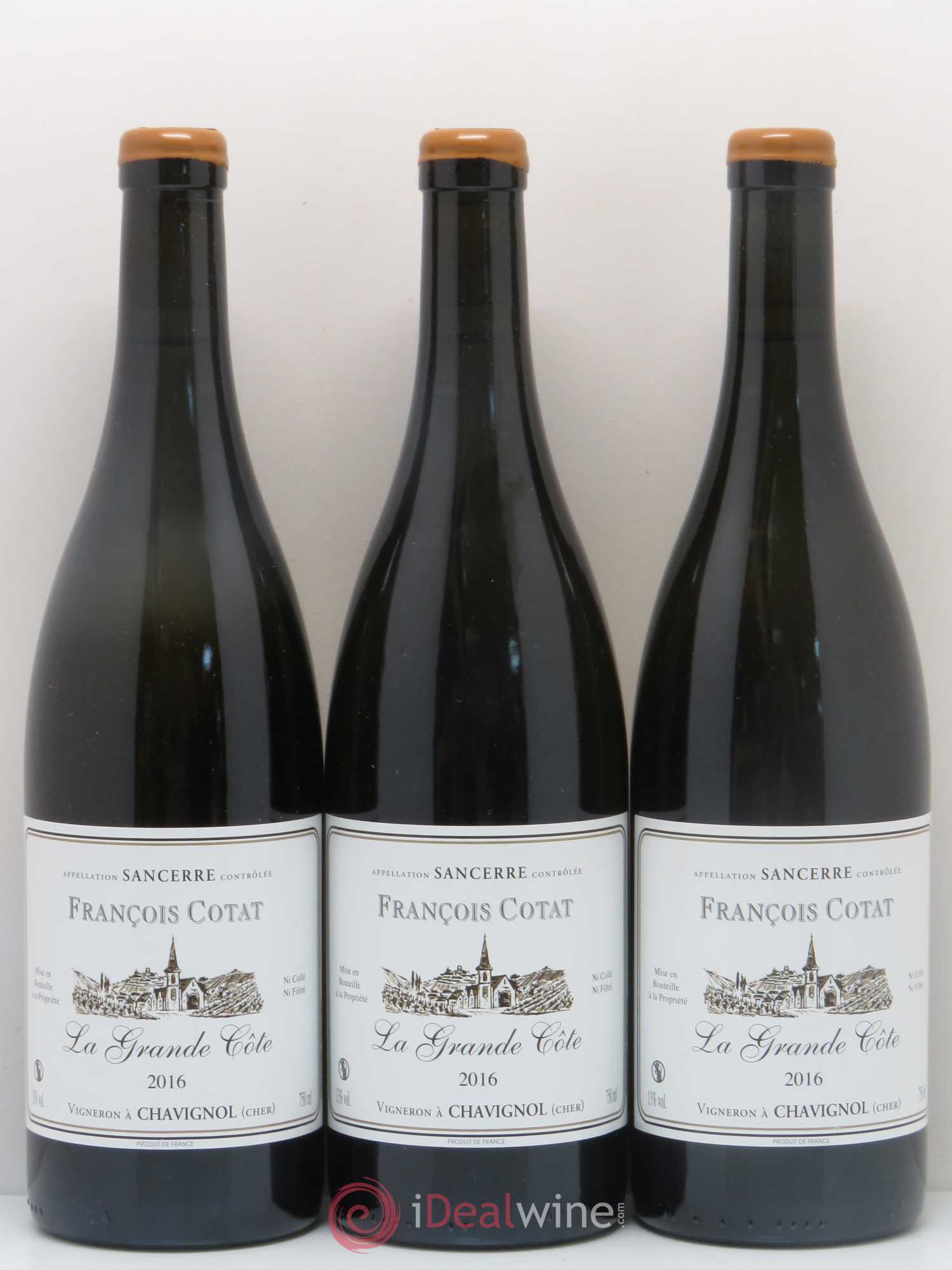 Sancerre La Grande Côte François Cotat 2016 - Lot de 3 bouteilles - 0