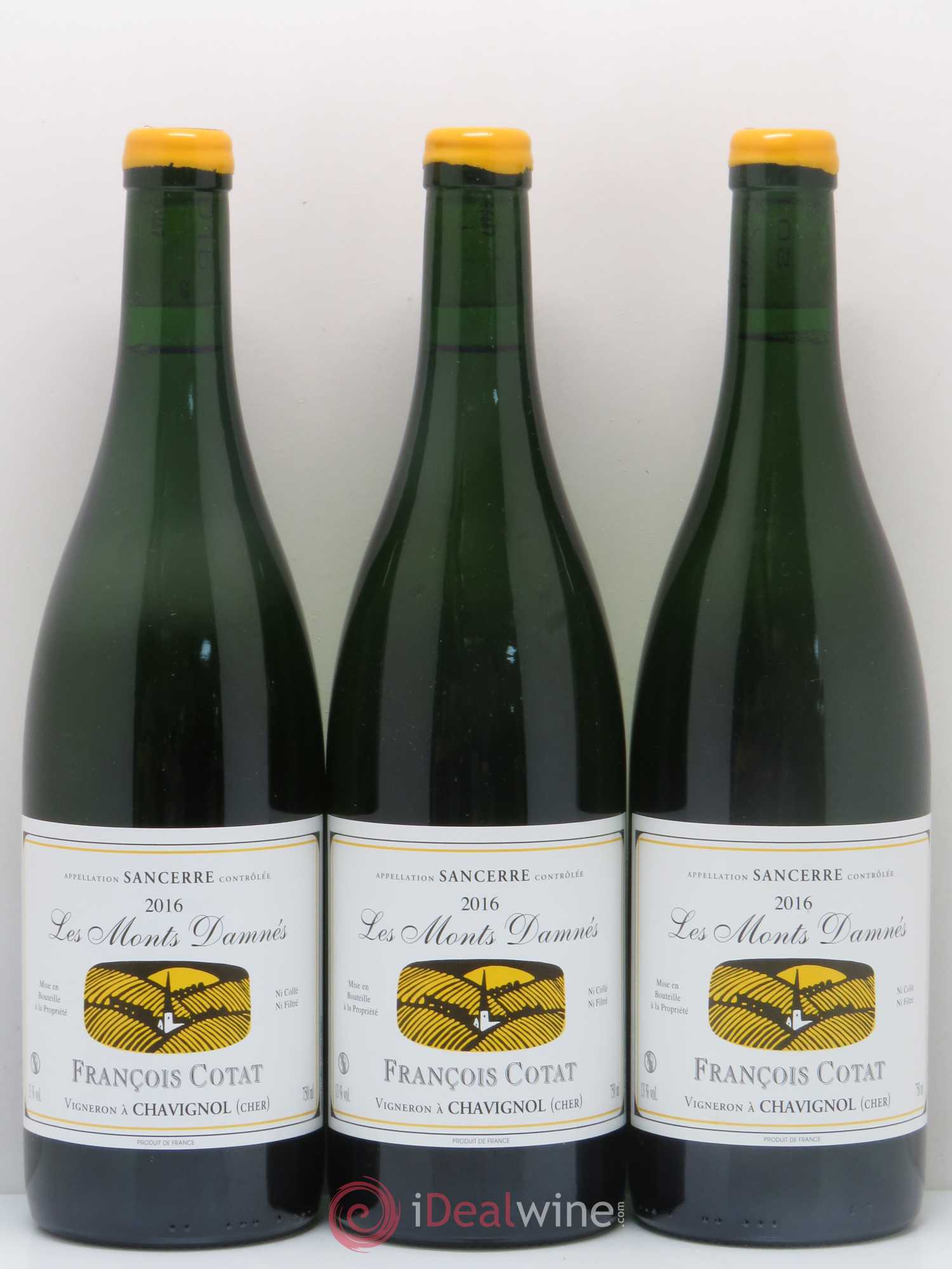 Sancerre Les Monts Damnés François Cotat 2016 - Lot de 3 bouteilles - 0