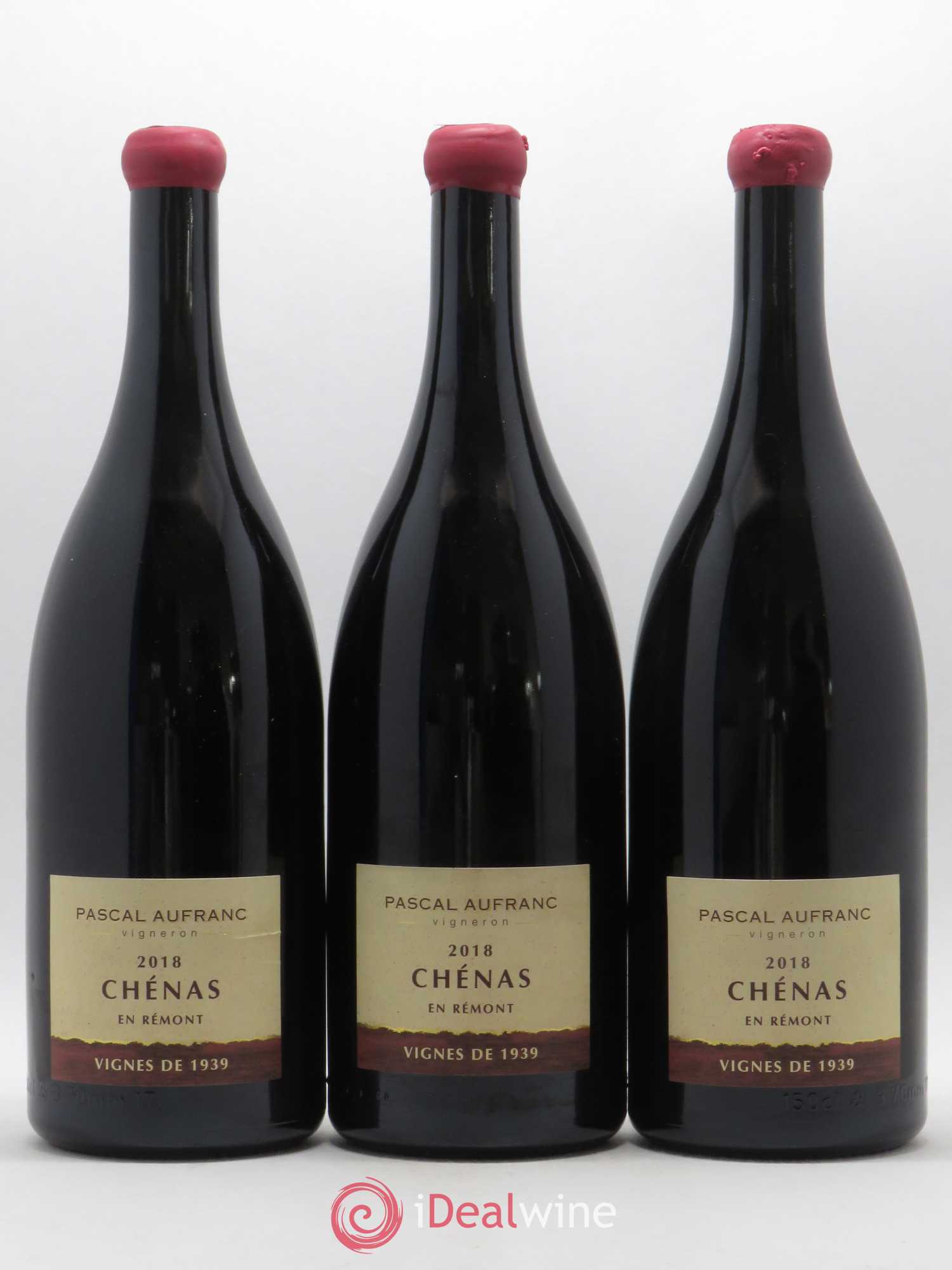 Chénas en rémont Pascal Aufranc Vignes de 1939 (sans prix de réserve) 2018 - Posten von 3 Magnum - 0