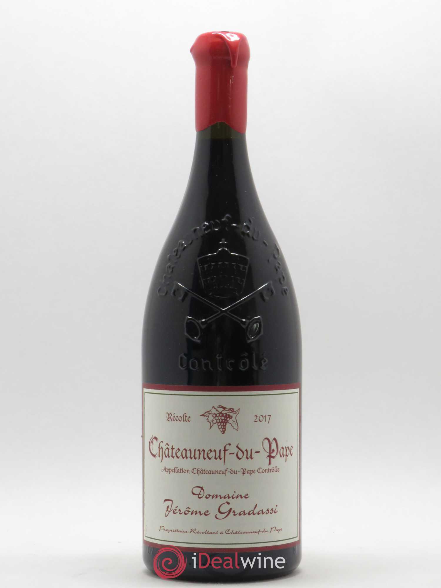 Châteauneuf-du-Pape Jerôme Gradassi (sans prix de réserve) 2017 - Posten von 1 Magnum - 0