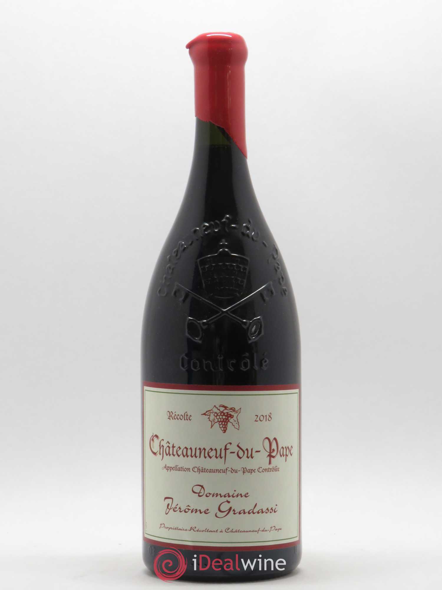 Châteauneuf-du-Pape Jerôme Gradassi (sans prix de réserve) 2018 - Posten von 1 Magnum - 0
