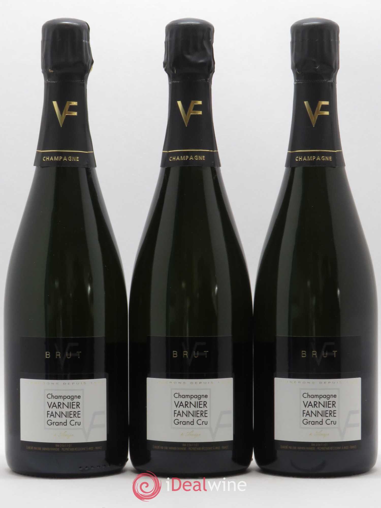 Champagne Brut Grand Cru Varnier-Fannière (sans prix de réserve) - Posten von 3 Flaschen - 0