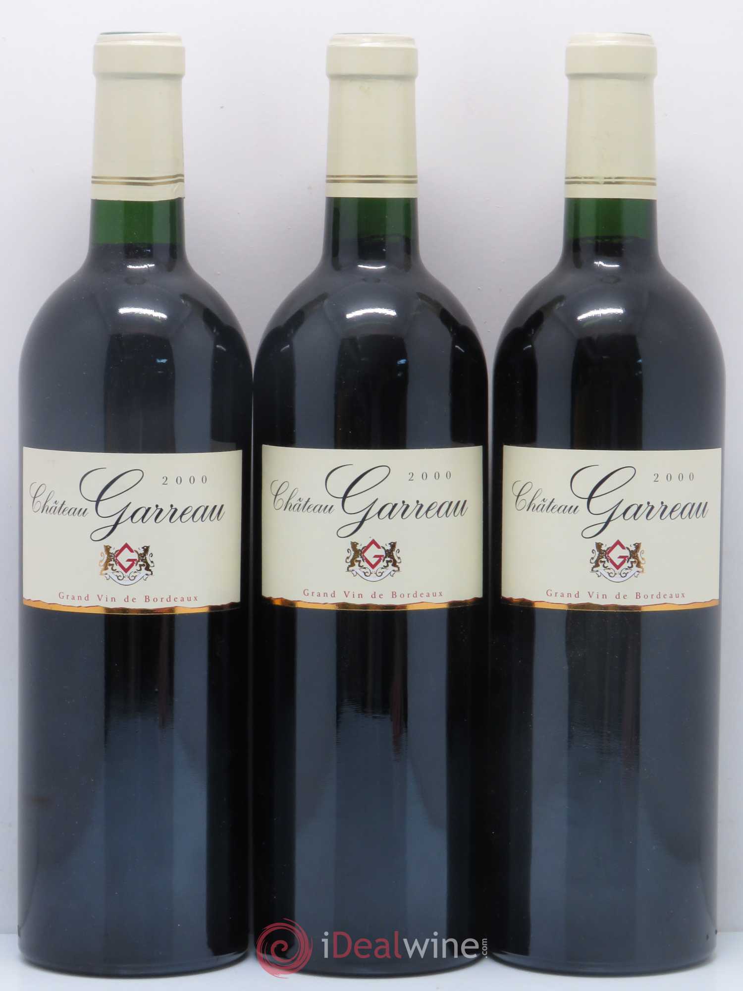 Côtes de Bourg Château Garreau (sans prix de réserve) 2000 - Posten von 3 Flaschen - 0
