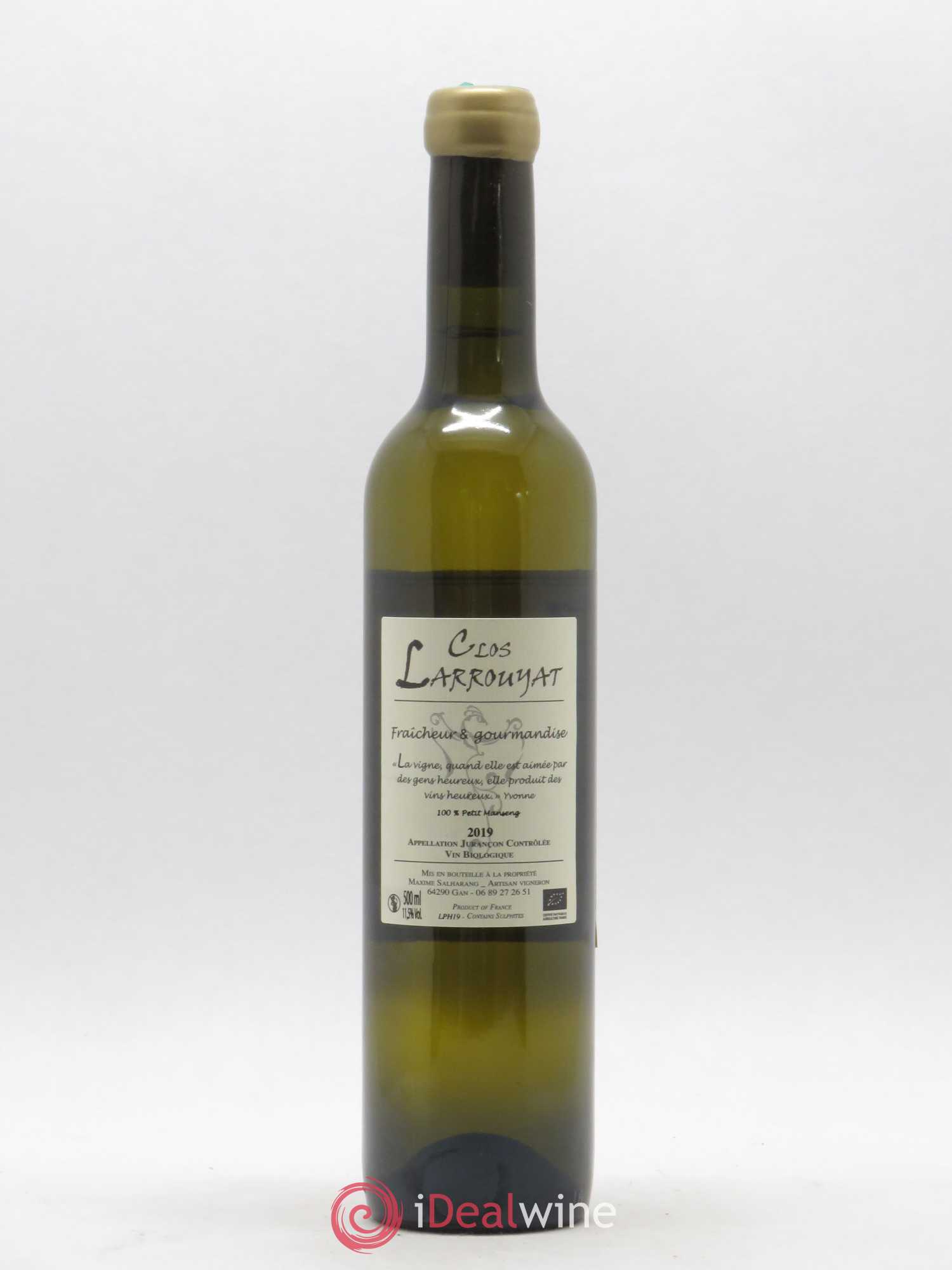 Jurançon Moelleux Clos Larrouyat Phoenix 50cl (sans prix de réserve) 2019 - Posten von 1 Flasche - 1