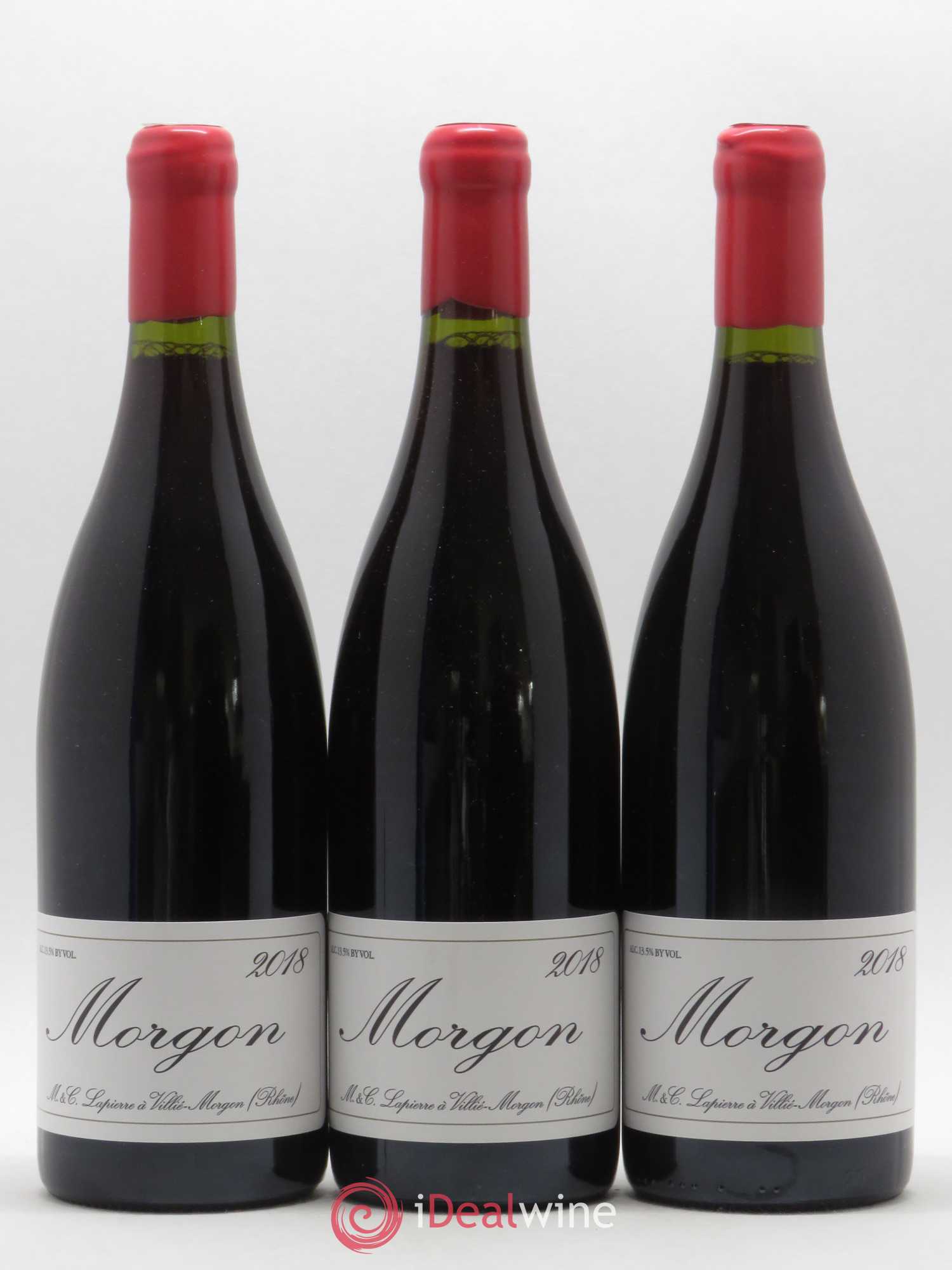 Morgon Marcel Lapierre (Domaine) (sans prix de réserve) 2018 - Lot de 3 bouteilles - 0