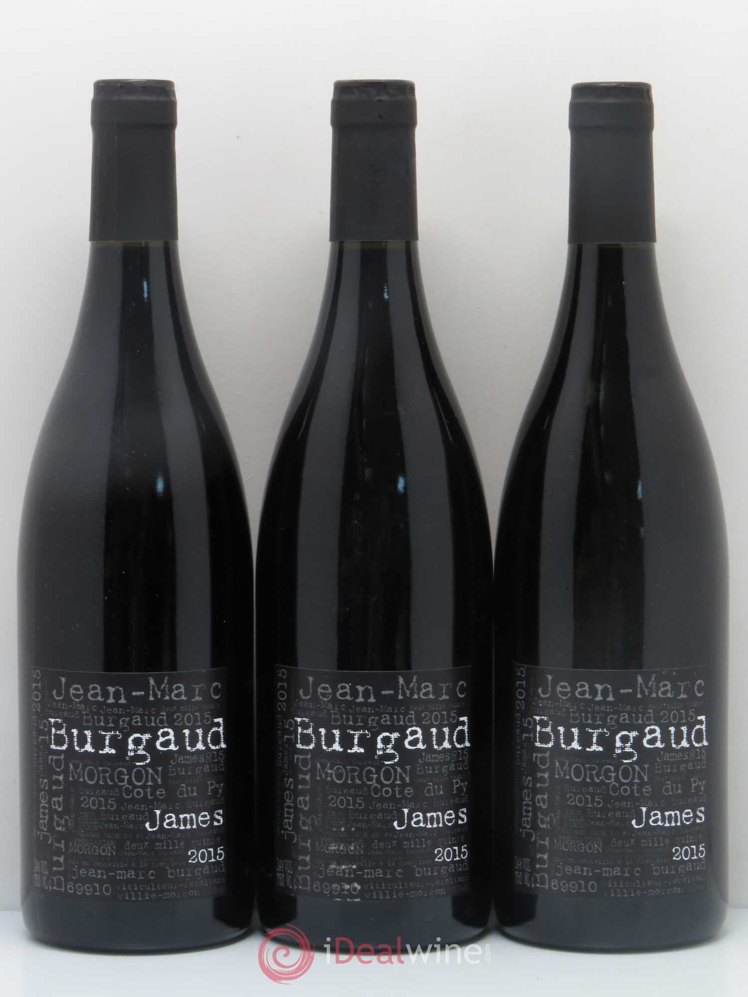 Morgon Côte du Py James Jean-Marc Burgaud (Domaine) 2015 - Lot de 3 bouteilles - 0