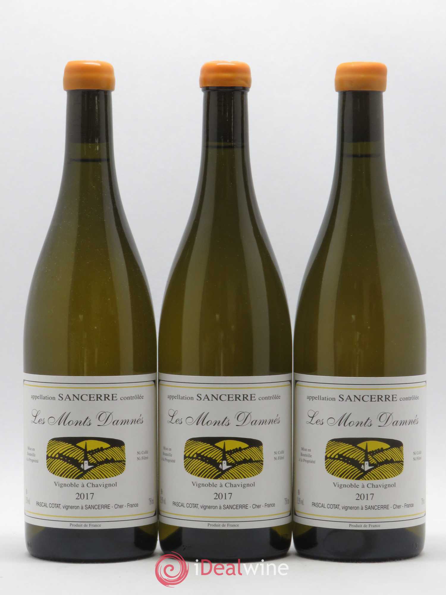 Sancerre Les Monts Damnés Pascal Cotat (sans prix de réserve) 2017 - Lot de 3 bouteilles - 0