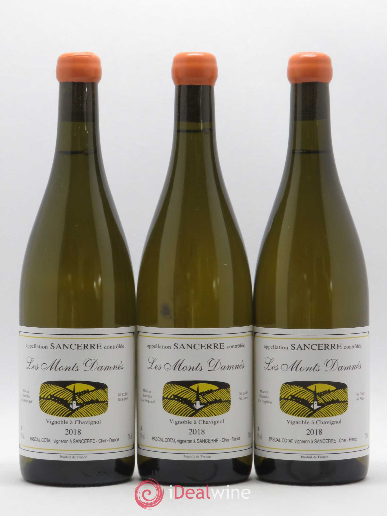 Sancerre Les Monts Damnés Pascal Cotat (sans prix de réserve) 2018 - Lot de 3 bouteilles - 0