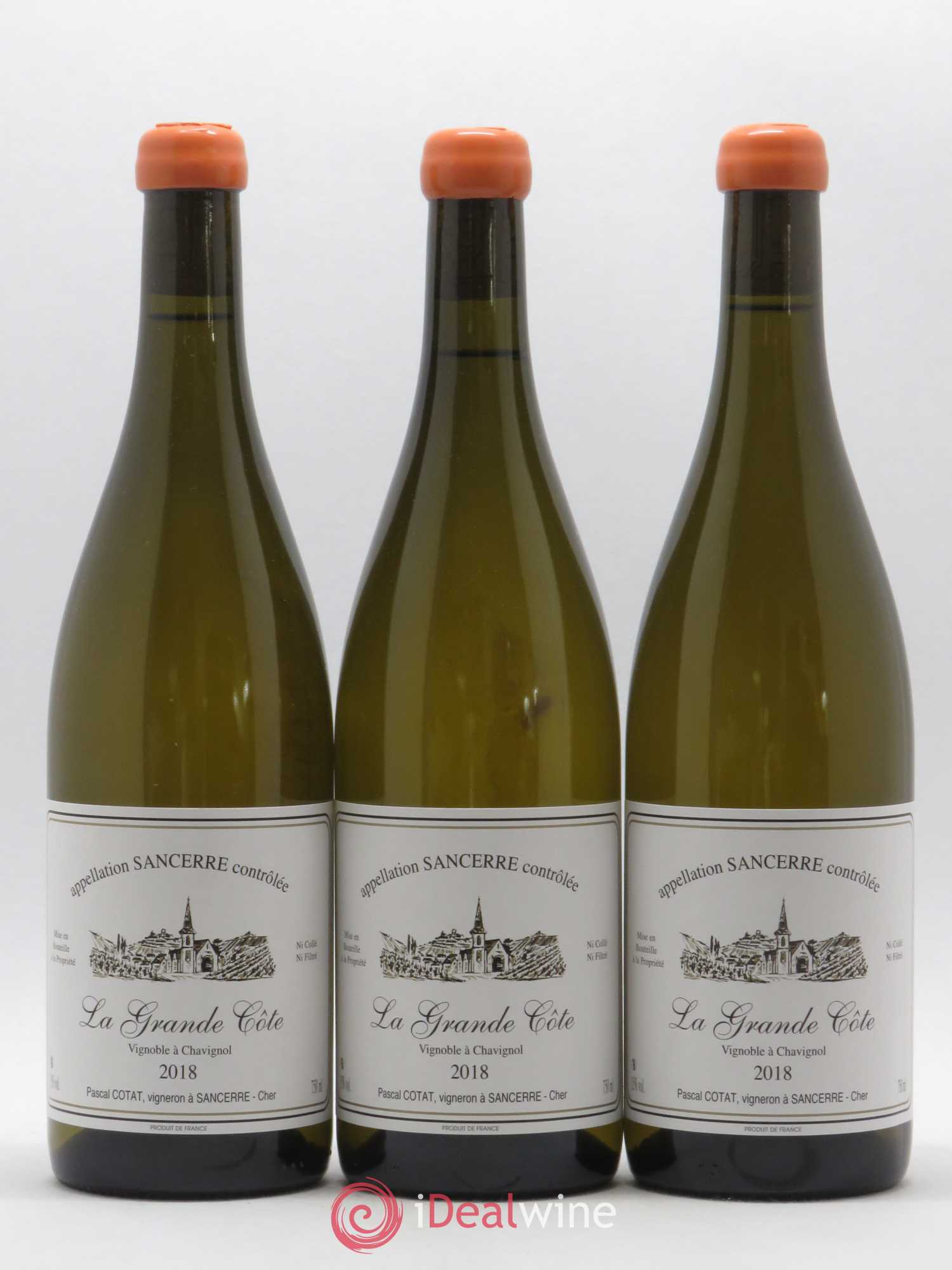 Sancerre La Grande Côte Pascal Cotat (sans prix de réserve) 2018 - Lot de 3 bouteilles - 0