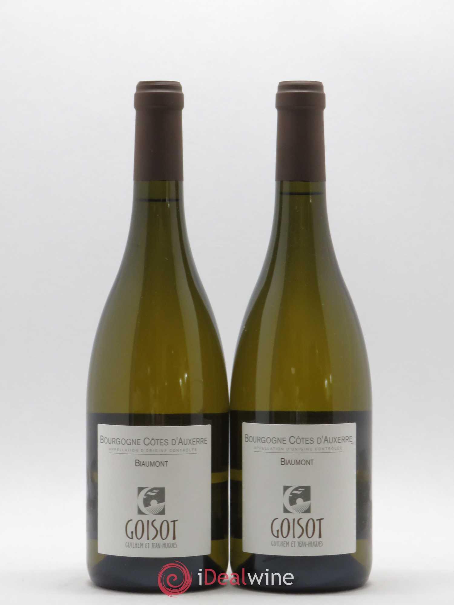 Bourgogne Côte D'Auxerre Biaumont Domaine Goisot (sans prix de réserve) 2017 - Posten von 2 Flaschen - 0