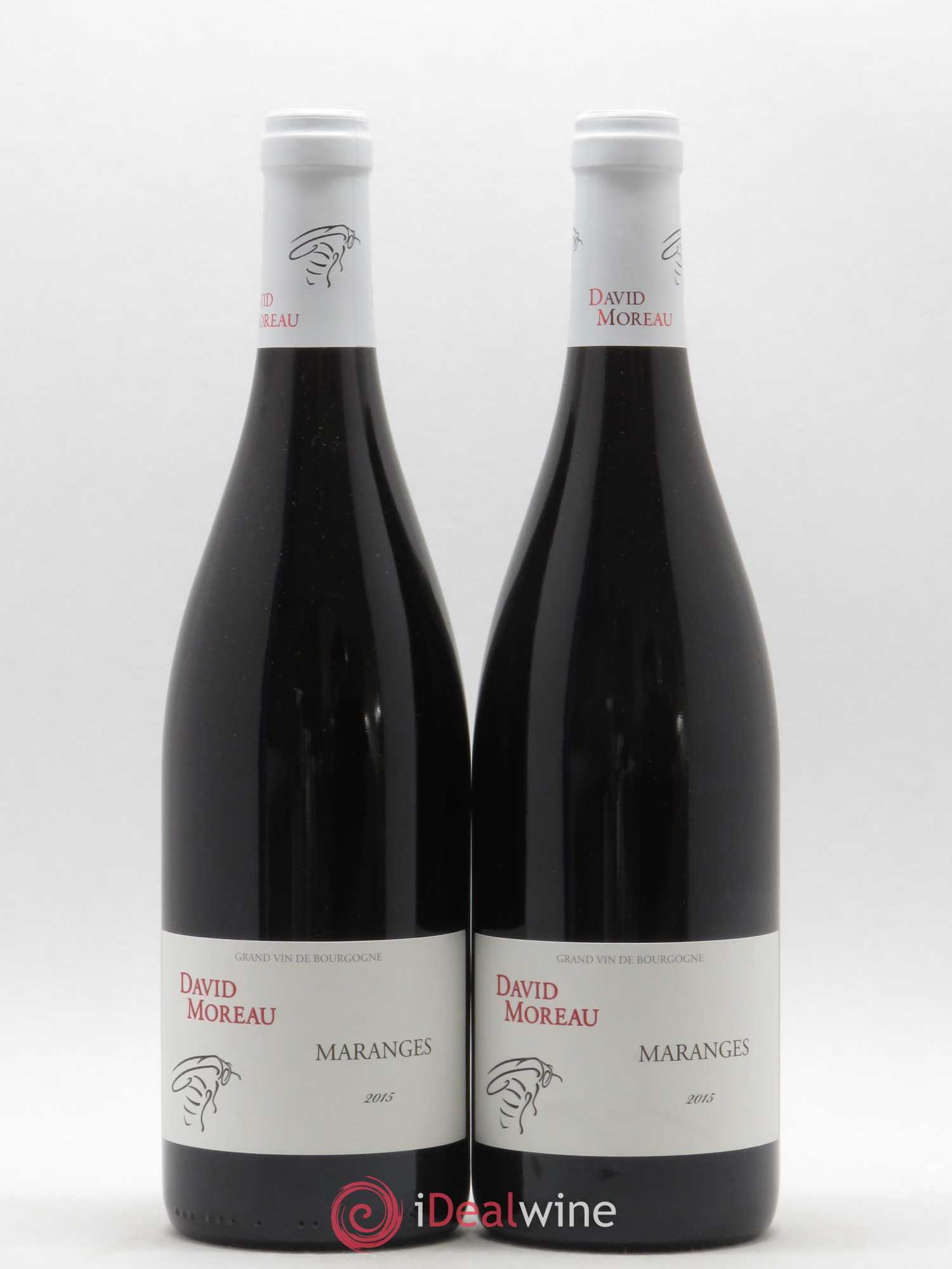 Maranges David Moreau (sans prix de réserve) 2015 - Lot de 2 bouteilles - 0
