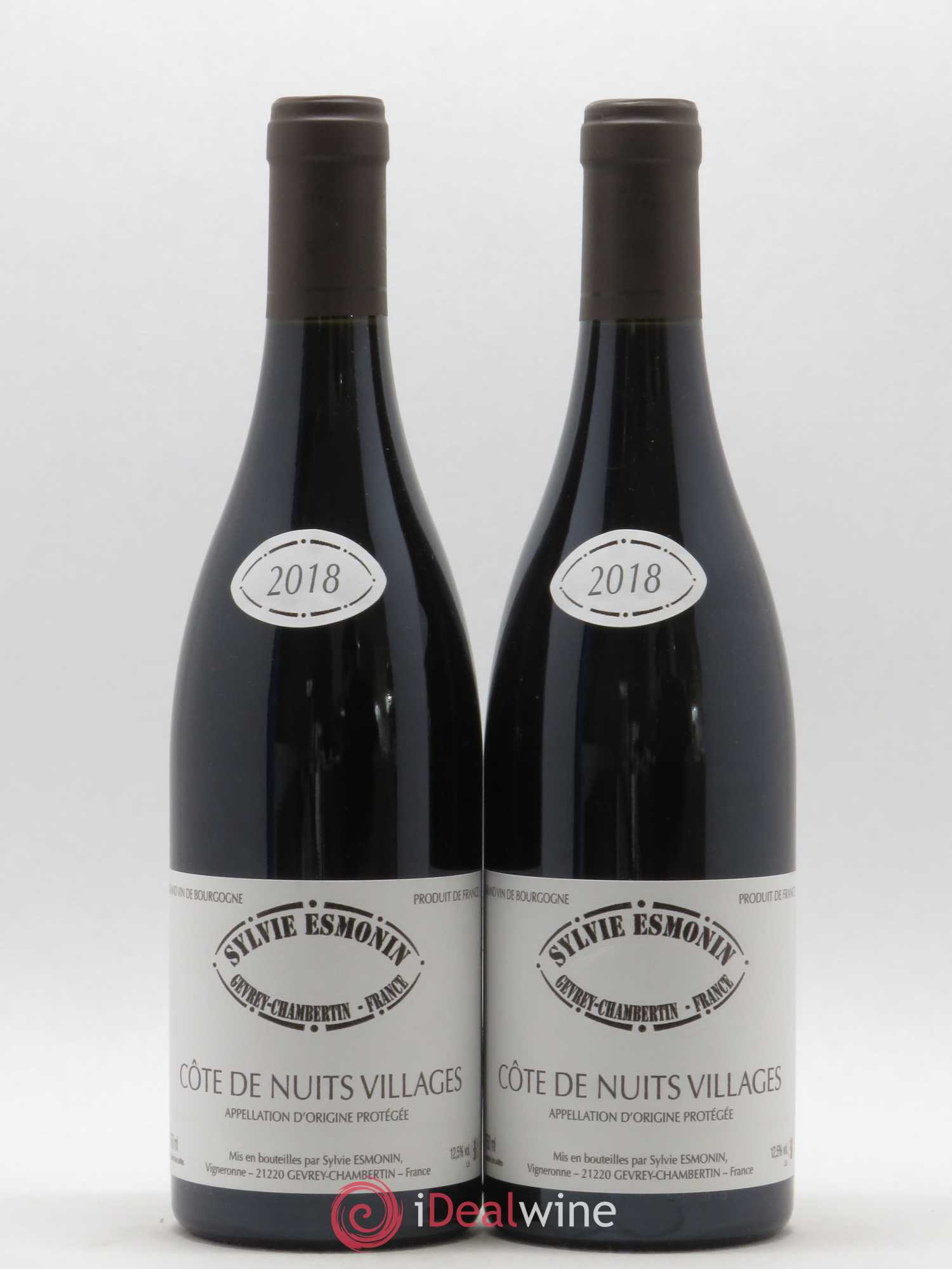 Côte de Nuits-Villages Sylvie Esmonin (sans prix de réserve) 2018 - Lot de 2 bouteilles - 0