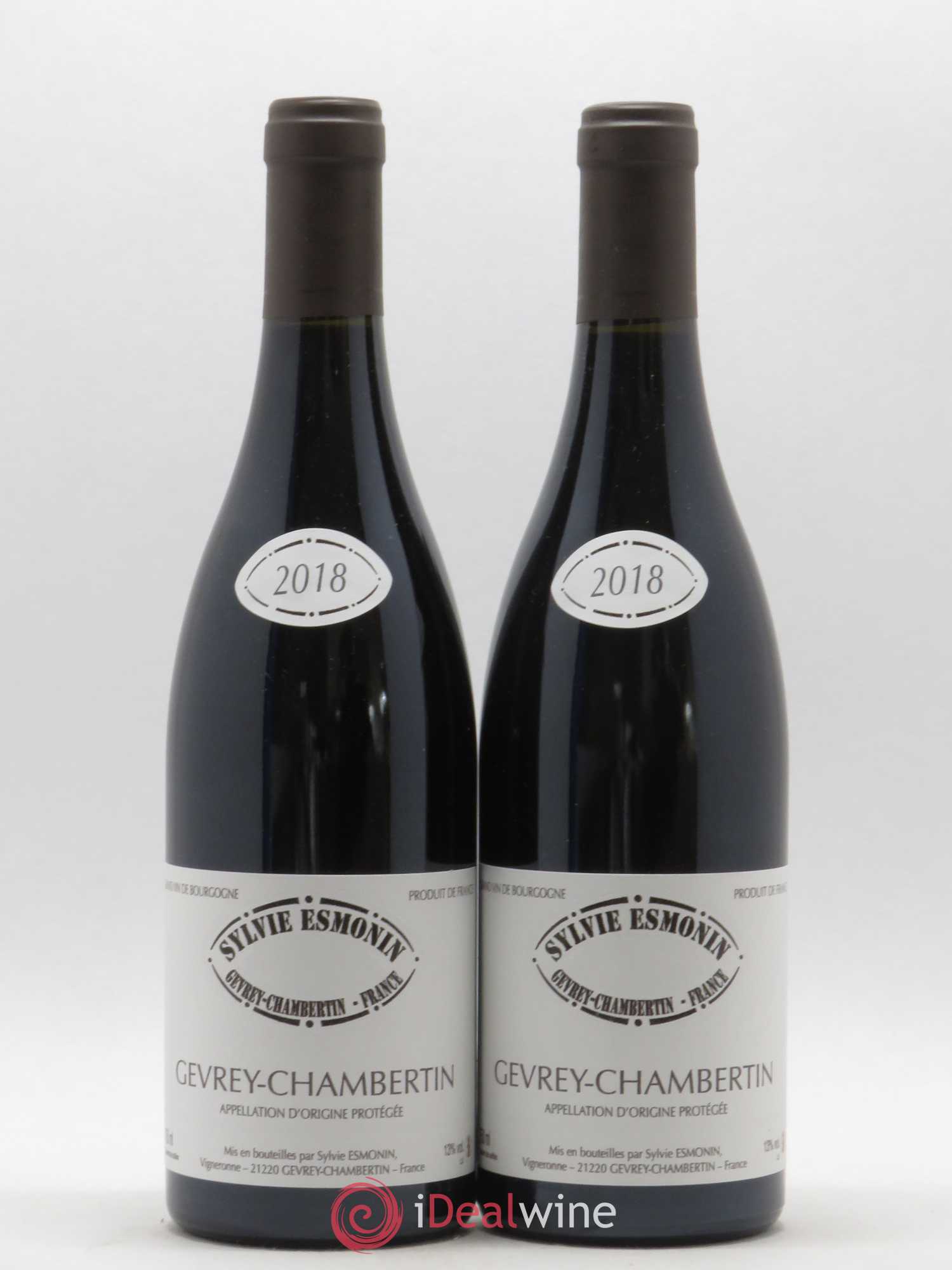 Gevrey-Chambertin Sylvie Esmonin (sans prix de réserve) 2018 - Lot de 2 bouteilles - 0