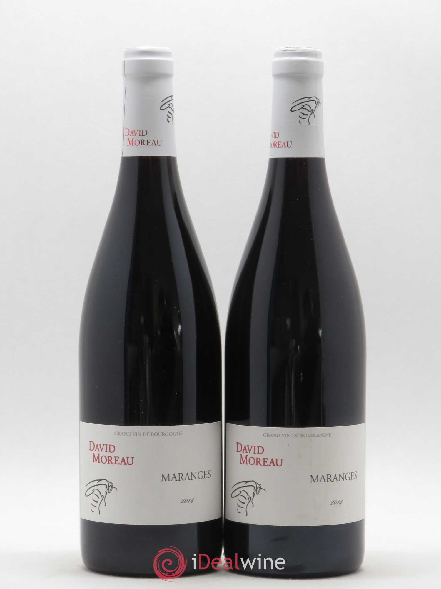 Maranges David Moreau (sans prix de réserve) 2014 - Lot de 2 bouteilles - 0