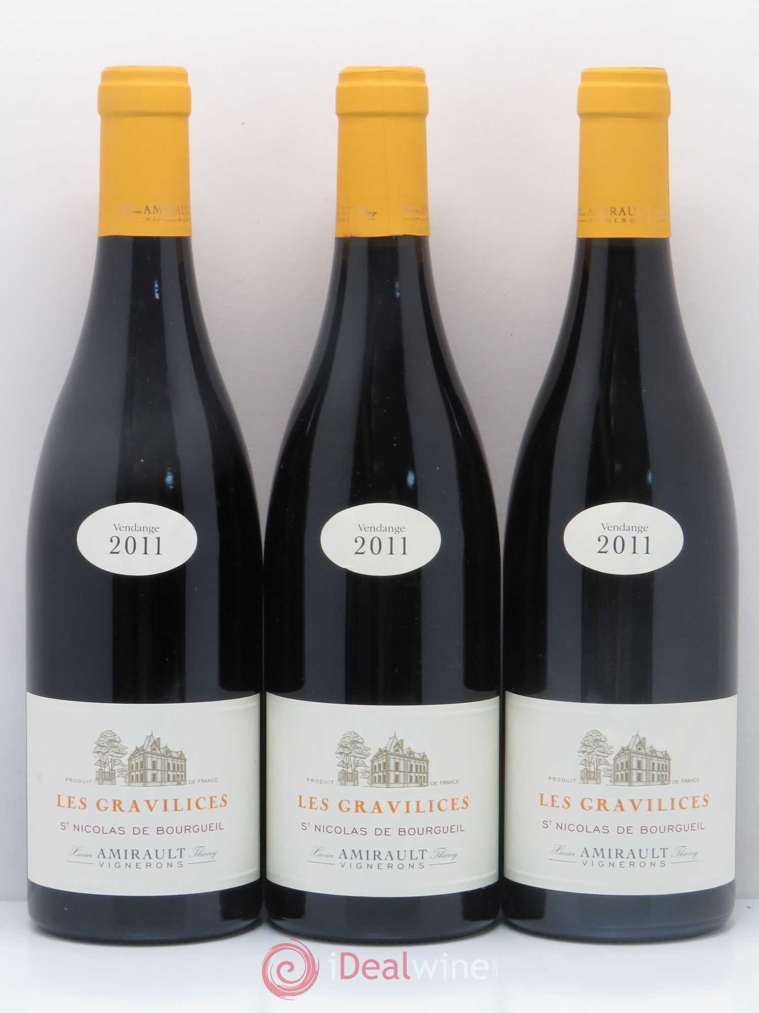 Saint-Nicolas de Bourgueil Les Gravilices Agnès et Xavier Amirault (sans prix de réserve) 2011 - Lot de 6 bouteilles - 2