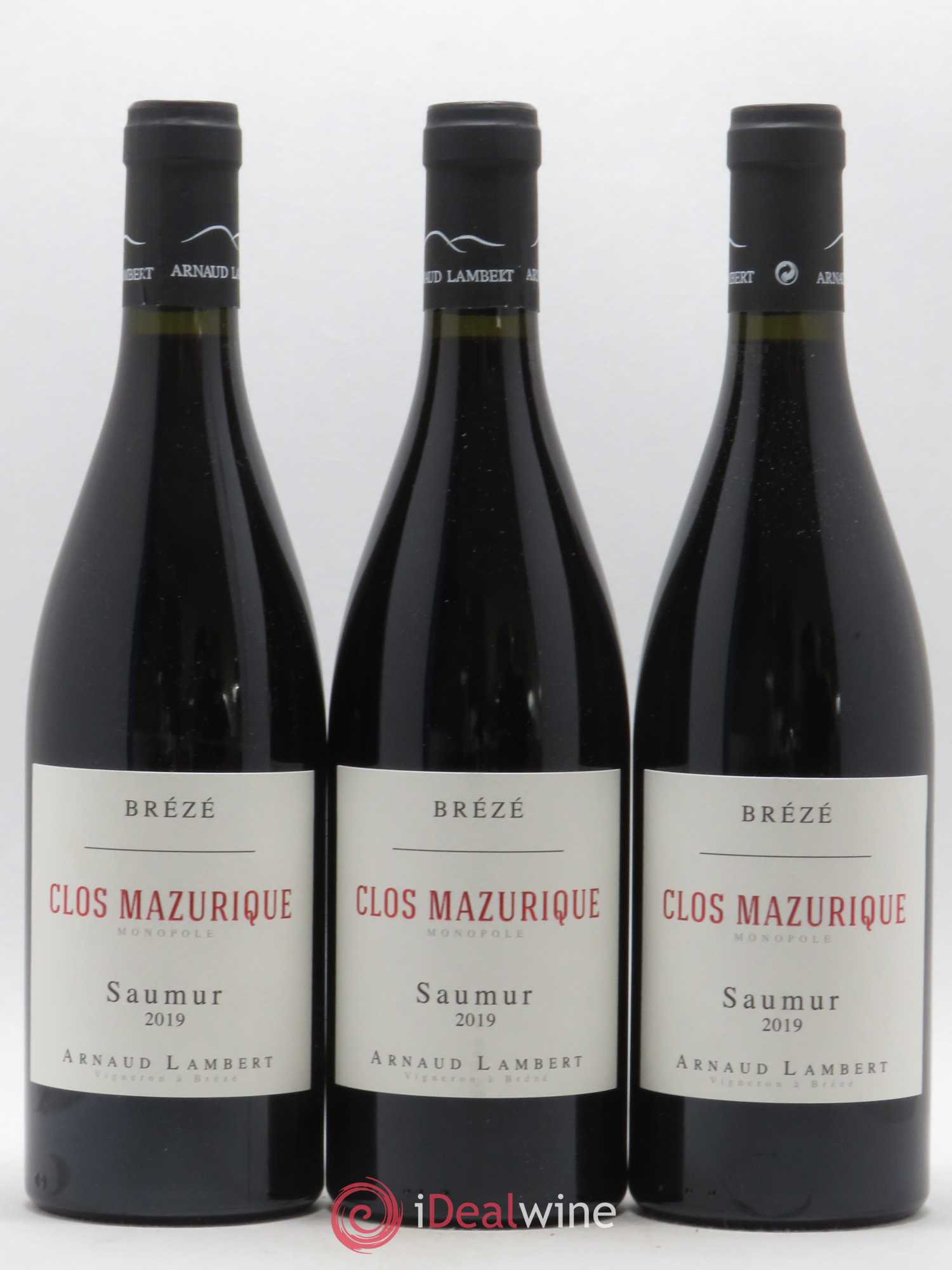 Saumur Clos Mazurique Arnaud Lambert Brézé (sans prix de réserve) 2019 - Lotto di 3 bottiglie - 0