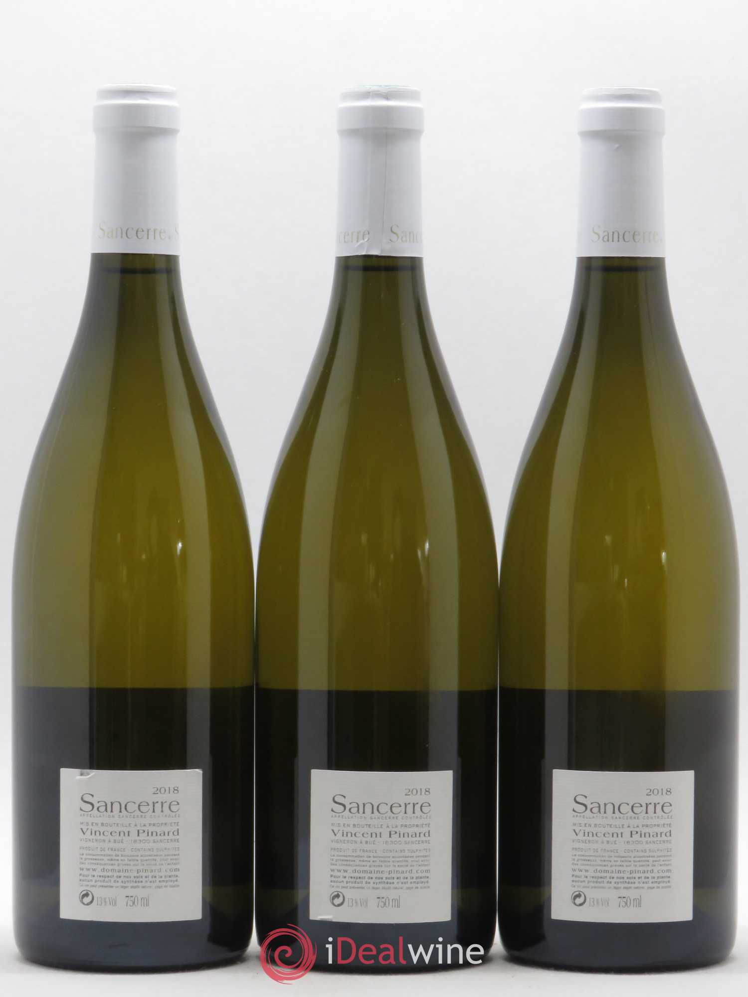 Sancerre Clémence Vincent Pinard (sans prix de réserve) 2018 - Posten von 3 Flaschen - 1