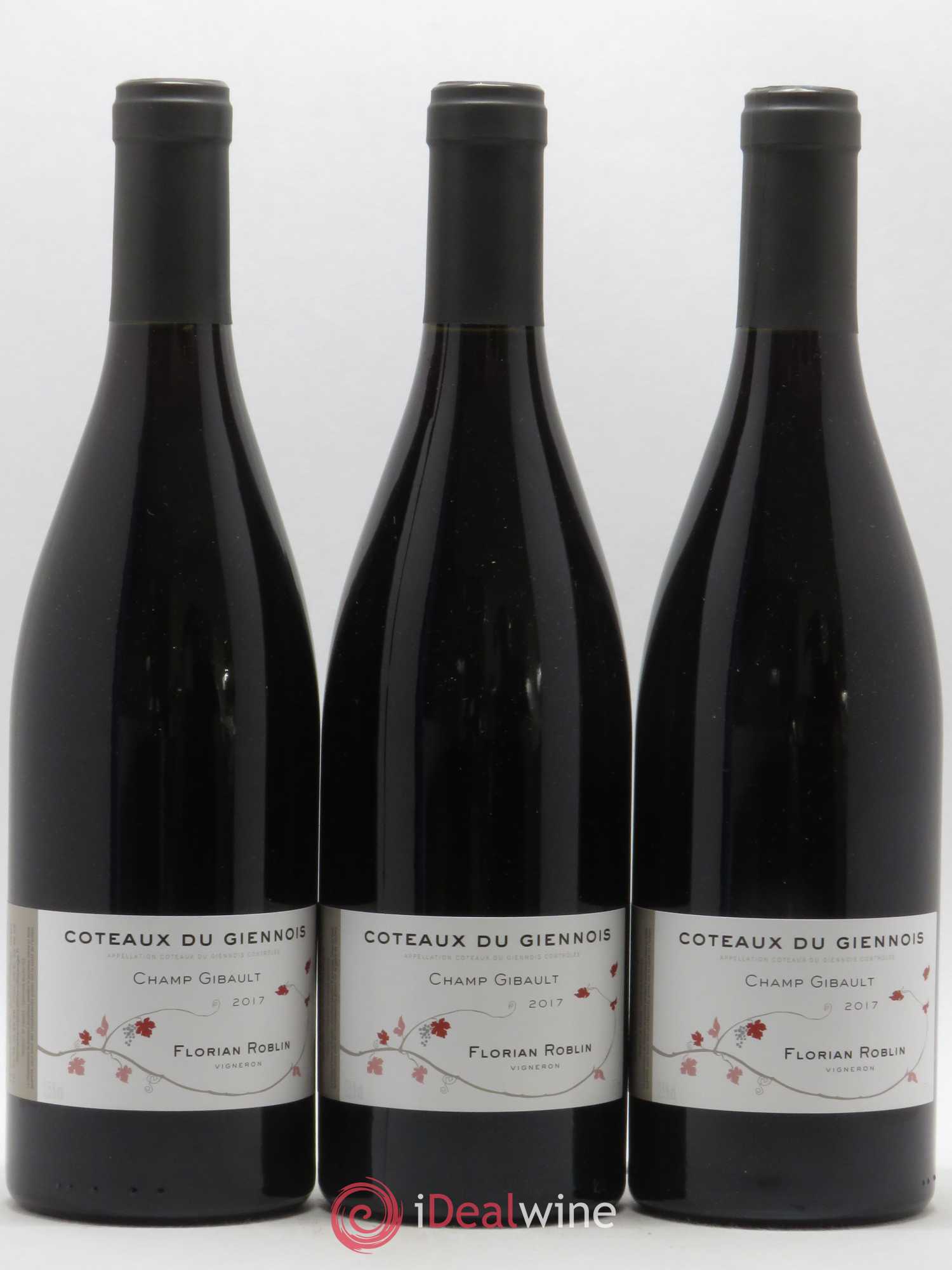 Val de Loire Coteaux Du Giennois Florian Roblin Champ Gibault (sans prix de réserve) 2017 - Posten von 3 Flaschen - 0