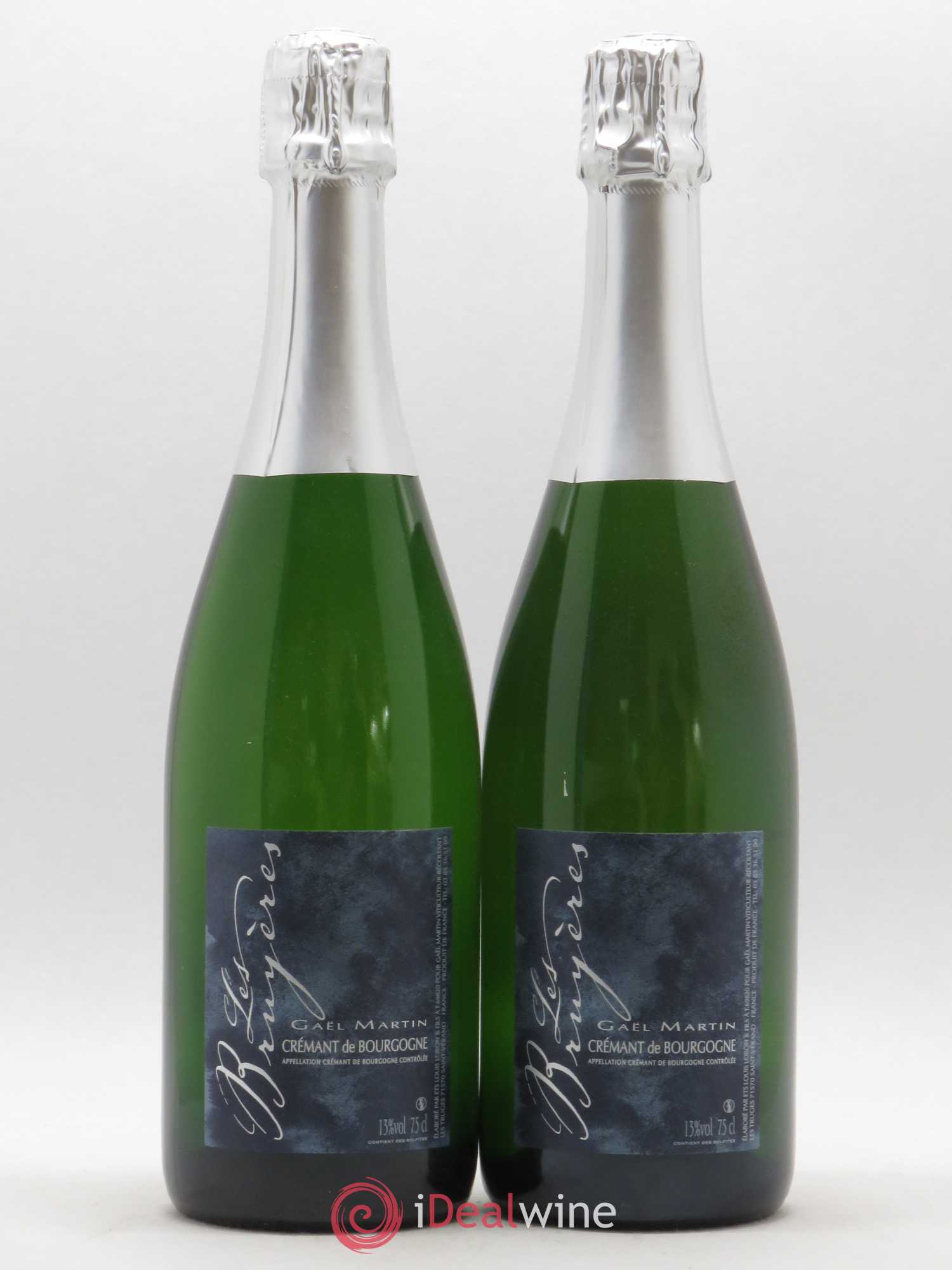 Crémant de Bourgogne Domaine Gael Martin Les Bruyères (sans prix de réserve) - Posten von 2 Flaschen - 0