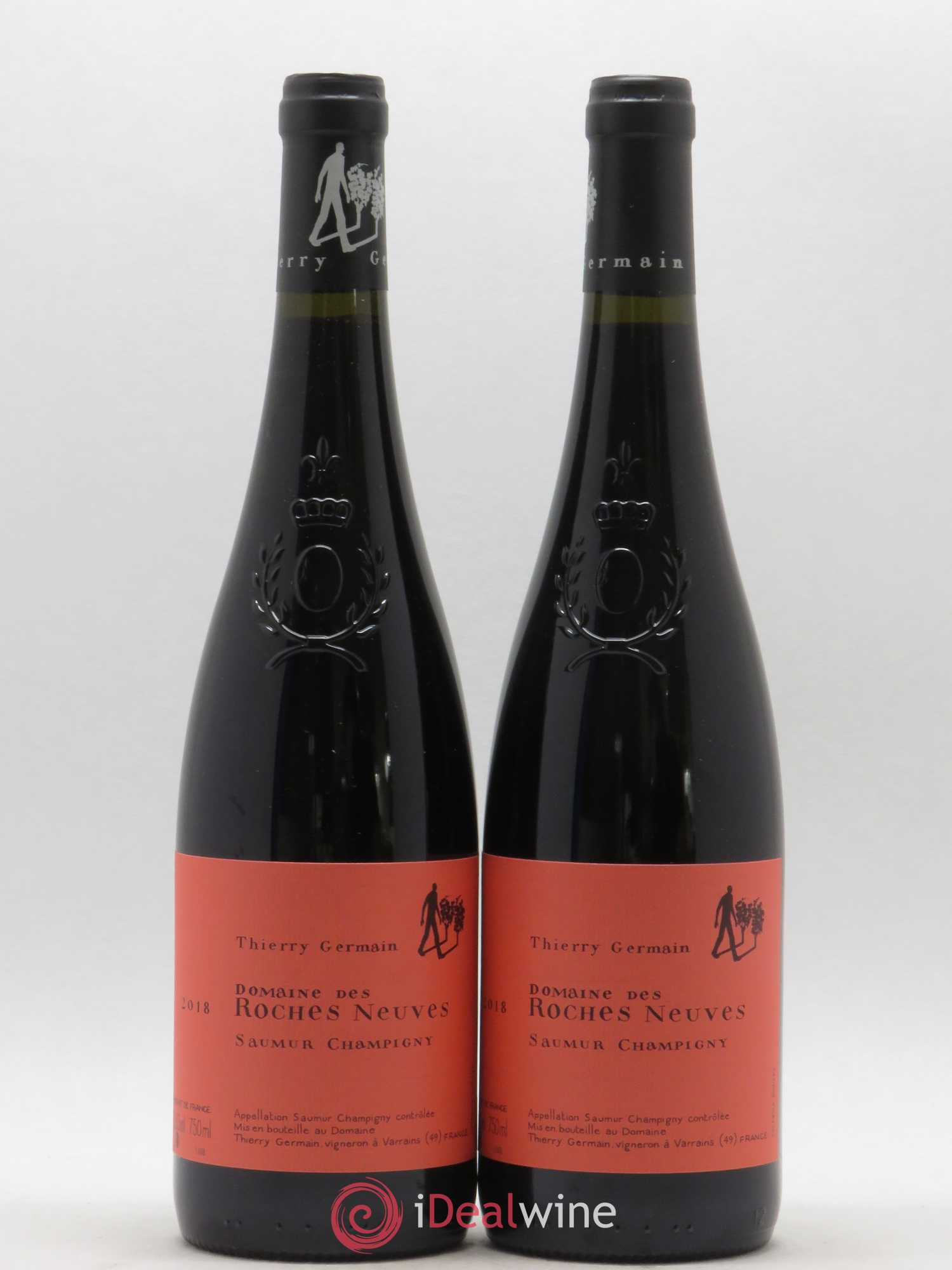 Saumur-Champigny Domaine des Roches Neuves - Thierry Germain (sans prix de réserve) 2018 - Lot de 2 bouteilles - 0