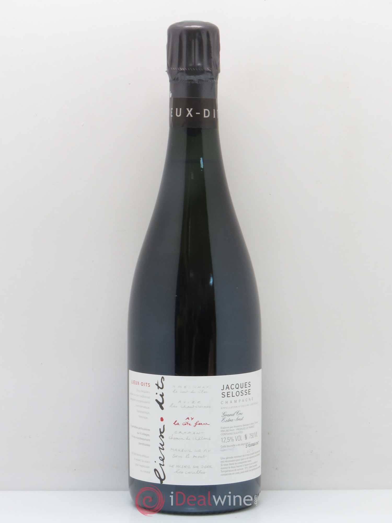 La Côte Faron Blanc de Noirs Grand Cru Extra-Brut Jacques Selosse - Lot de 1 bouteille - 0