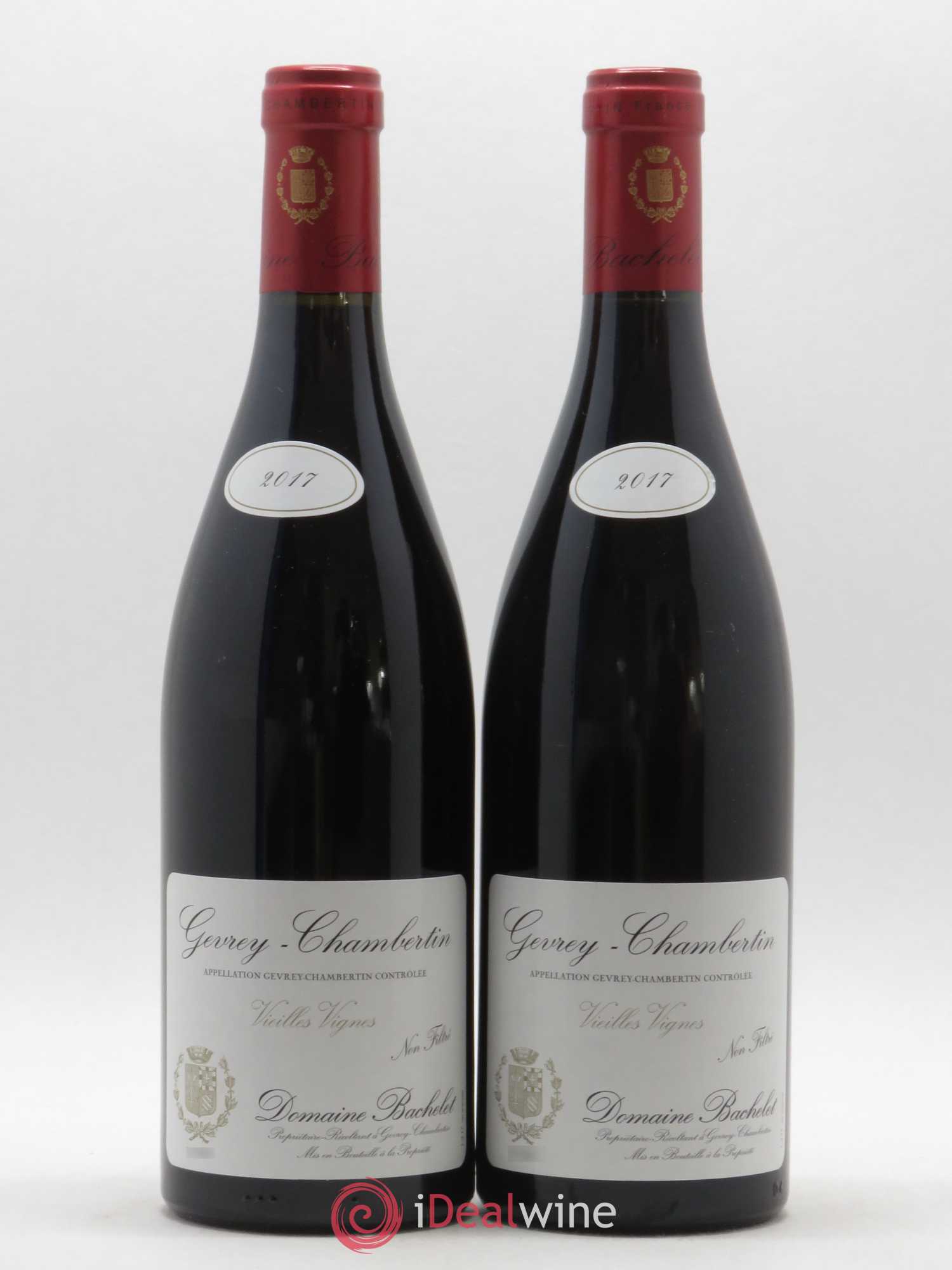 Gevrey-Chambertin Vieilles Vignes Denis Bachelet (Domaine) (sans prix de réserve) 2017 - Lot de 2 bouteilles - 0