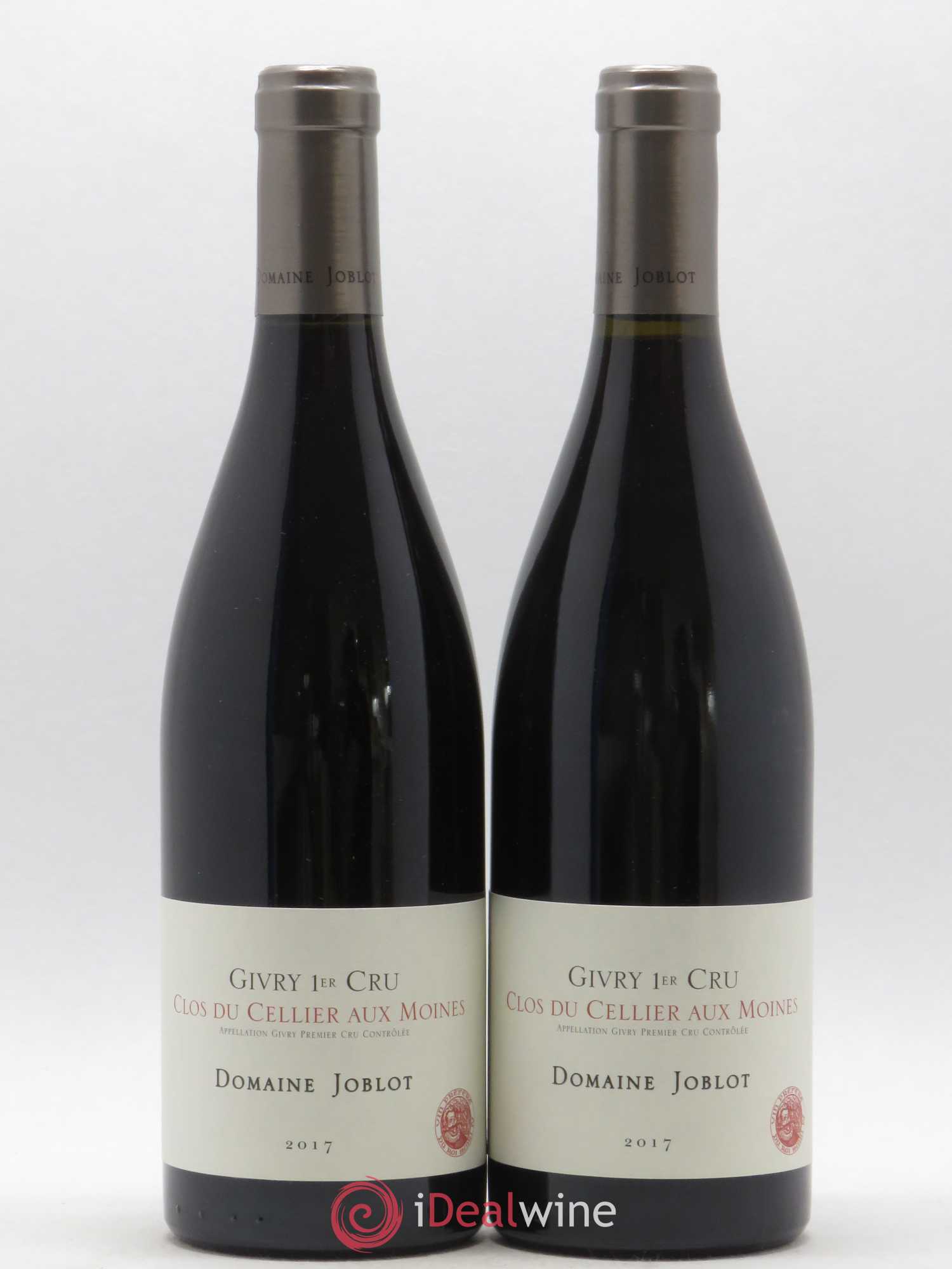 Givry 1er Cru Clos du Cellier aux Moines Joblot (Domaine) (sans prix de réserve) 2017 - Lot de 2 bouteilles - 0