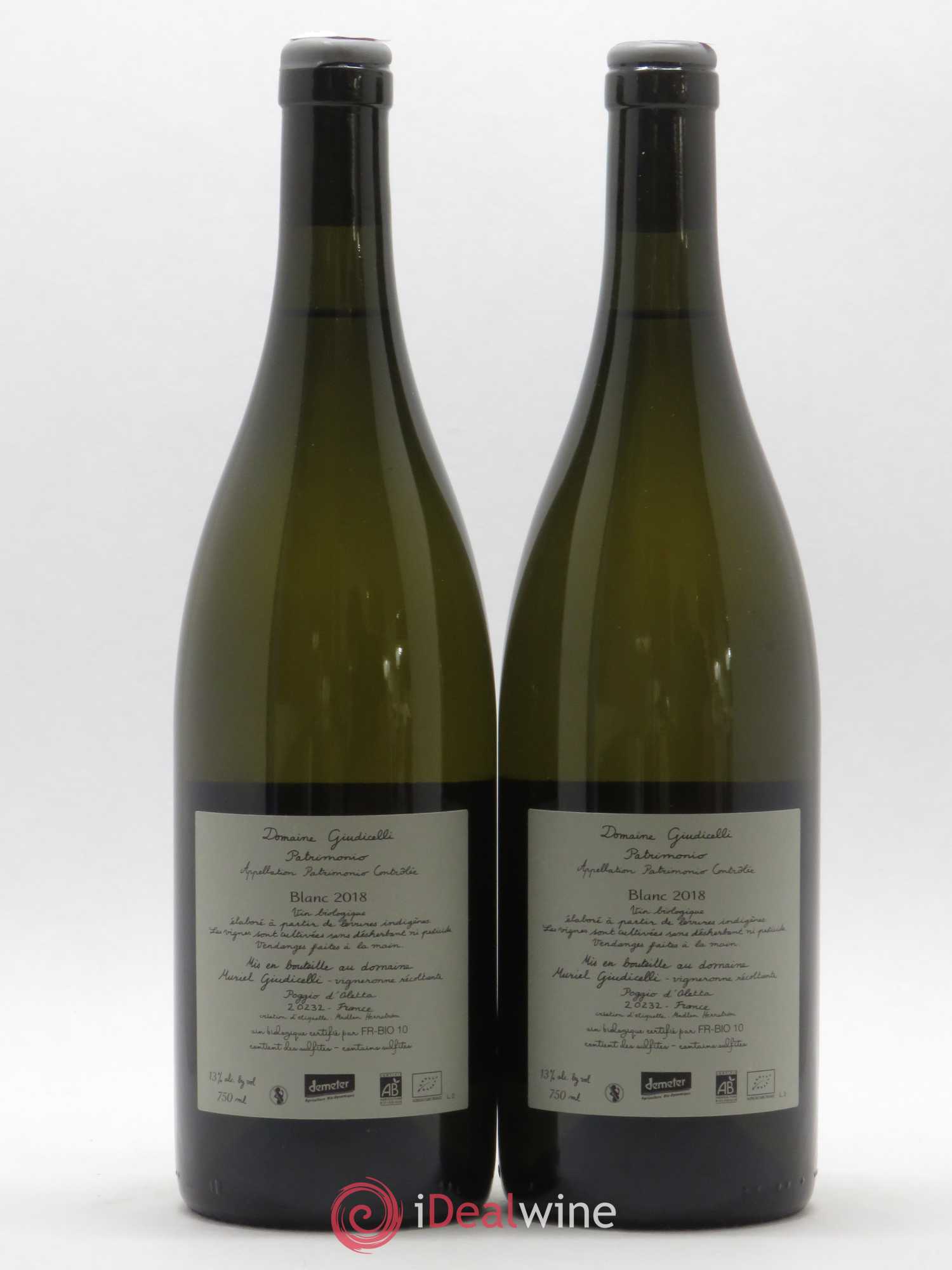 Patrimonio Domaine Guidicelli (sans prix de réserve) 2018 - Lot de 2 bouteilles - 1