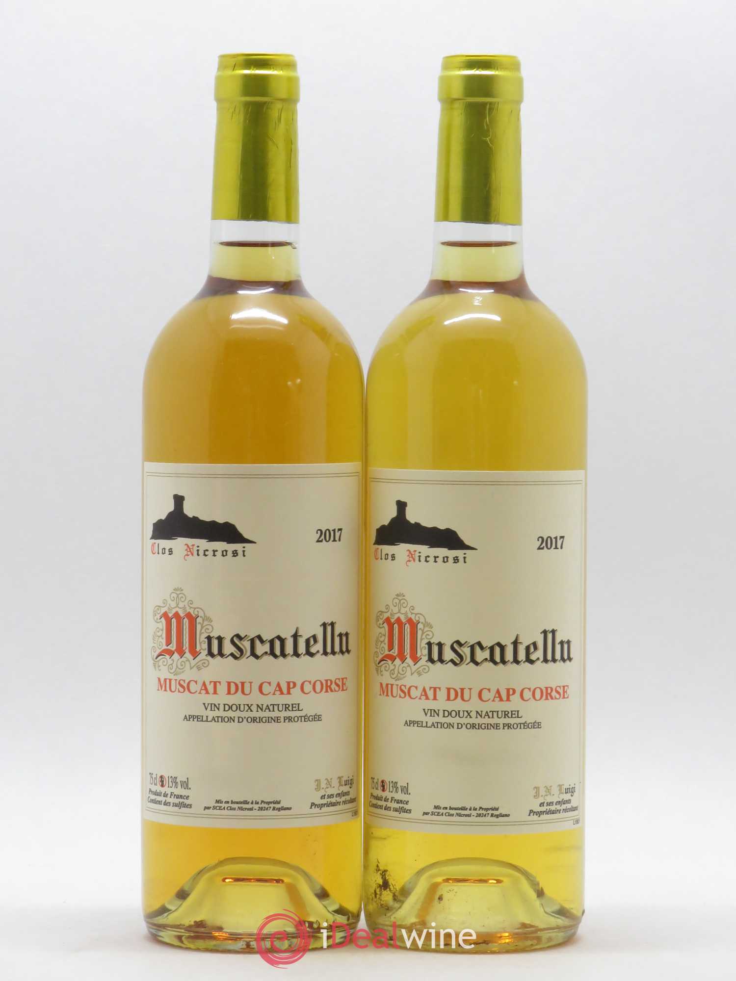 Muscat du Cap Corse Muscatellu Clos Nicrosi (senza prezzo di riserva) 2017 - Lotto di 2 bottiglie - 0