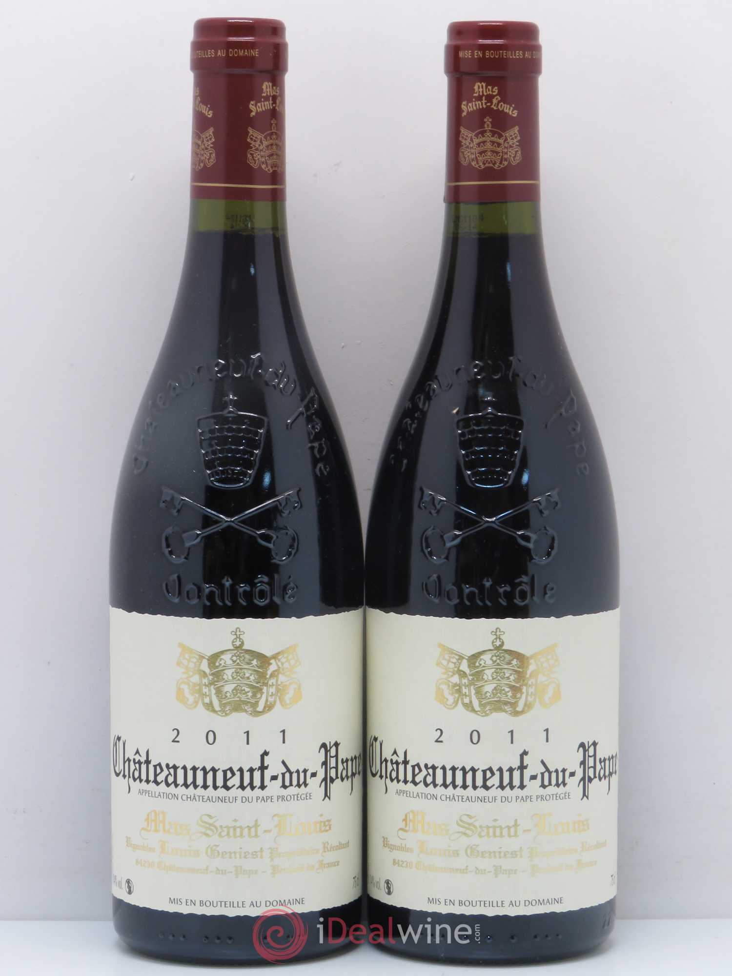 Châteauneuf-du-Pape Mas Saint Louis 2011 - Lot de 2 bouteilles - 0