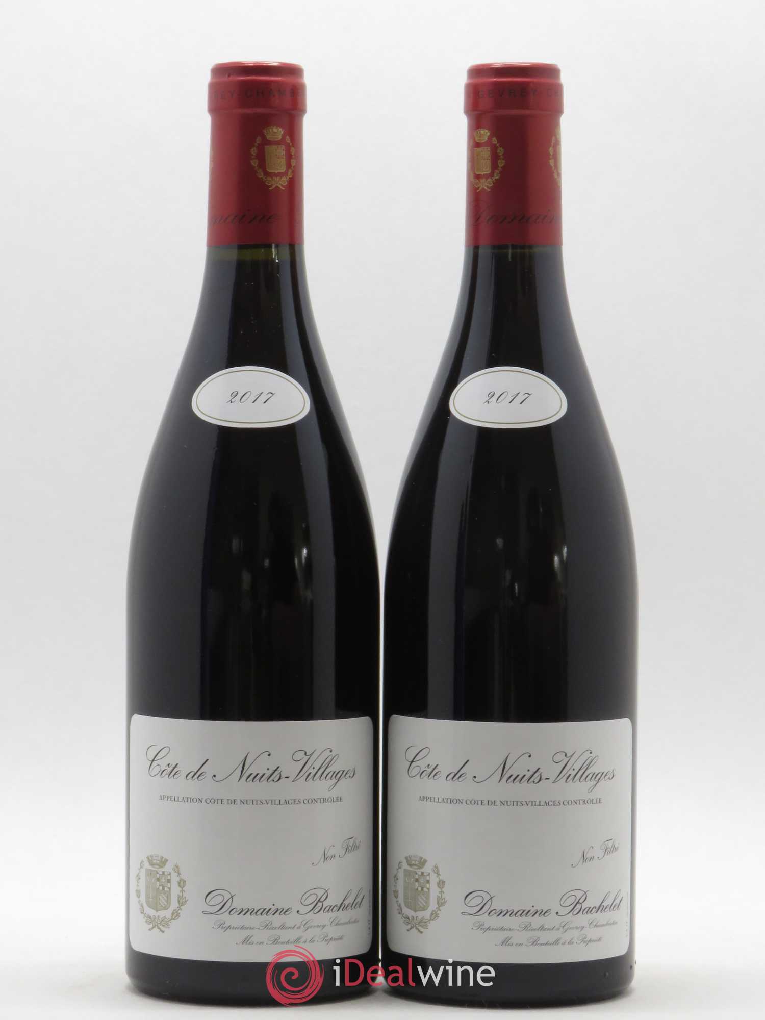 Côte de Nuits-Villages Denis Bachelet (Domaine) (sans prix de réserve) 2017 - Lot de 2 bouteilles - 0