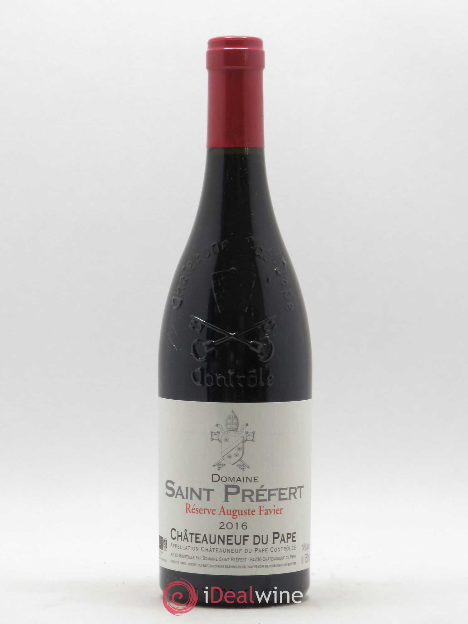 Châteauneuf-du-Pape Réserve Auguste Favier Domaine Saint-Préfert (sans prix de réserve) 2016 - Lot de 1 bouteille - 0