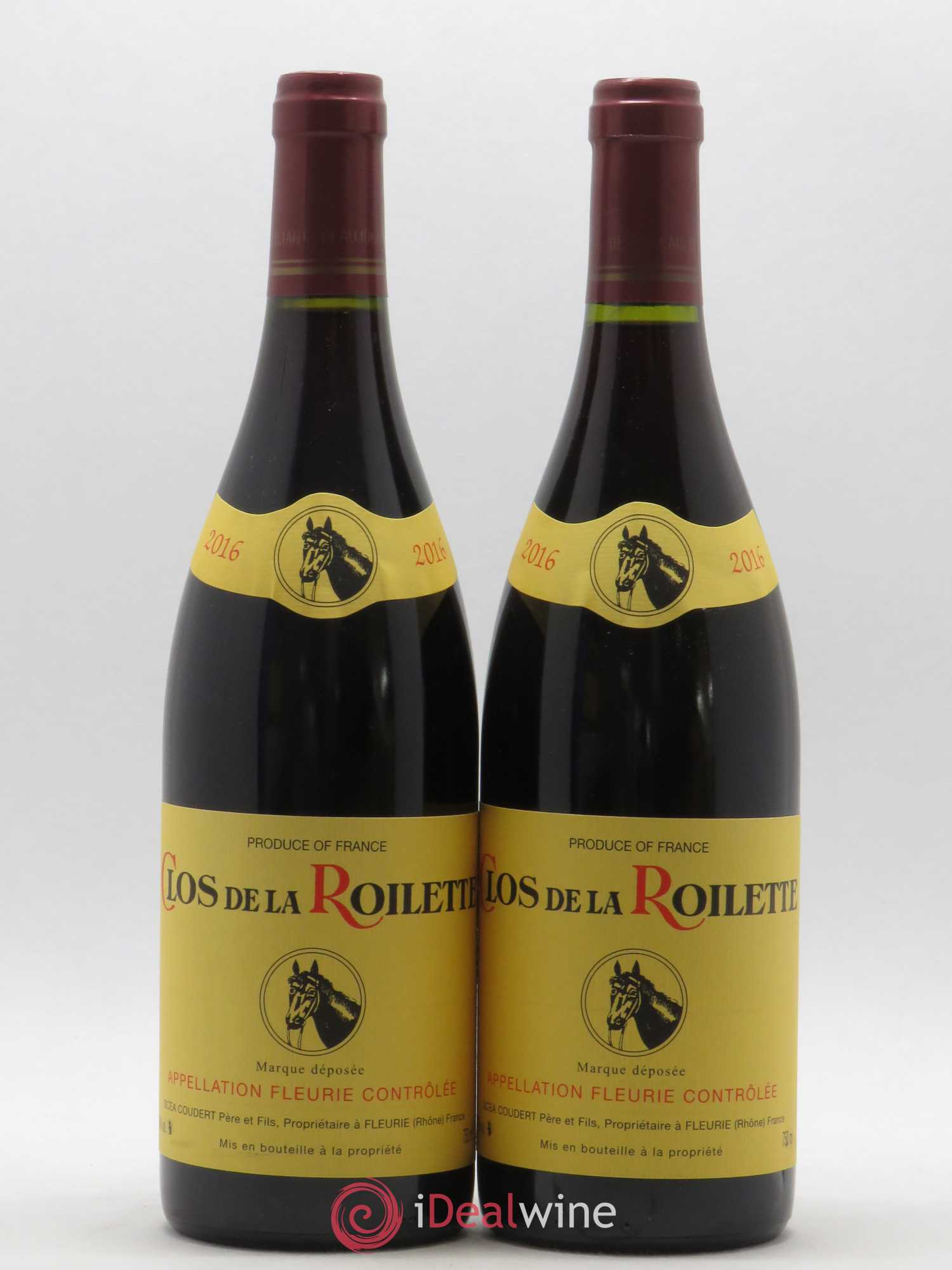 Fleurie Clos de la Roilette (sans prix de réserve) 2016 - Lot de 2 bouteilles - 0