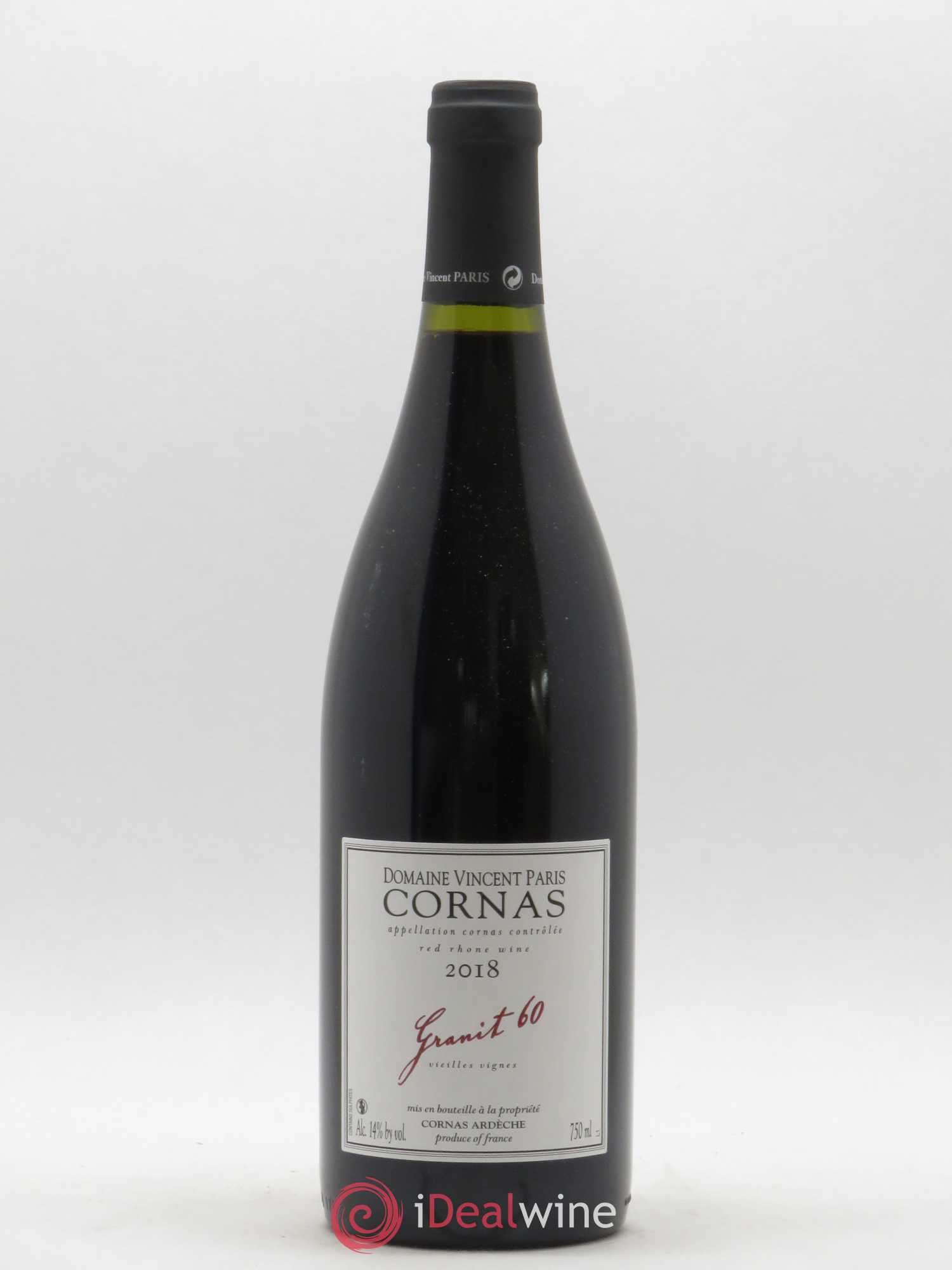 Cornas Granit 60 Vieilles Vignes Vincent Paris (sans prix de réserve) 2018 - Lot de 1 bouteille - 0