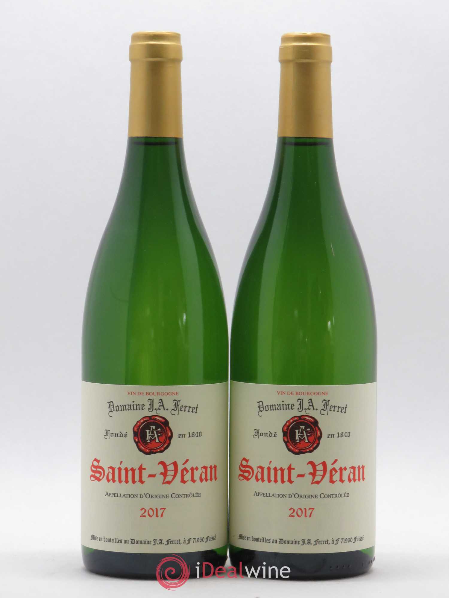 Saint-Véran J.A. Ferret (Domaine) (sans prix de réserve) 2017 - Lot de 2 bouteilles - 0