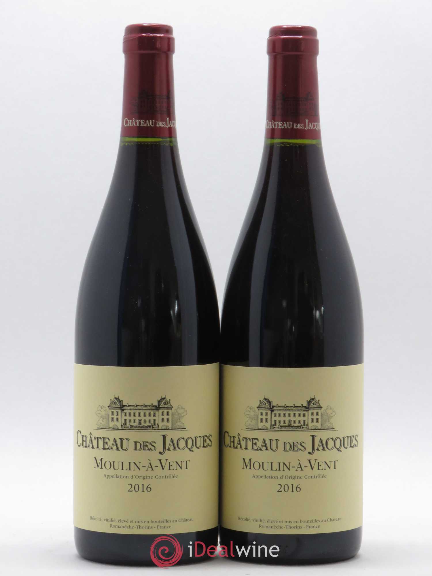 Moulin-à-Vent Château des Jacques (sans prix de réserve) 2016 - Lot de 2 bouteilles - 0