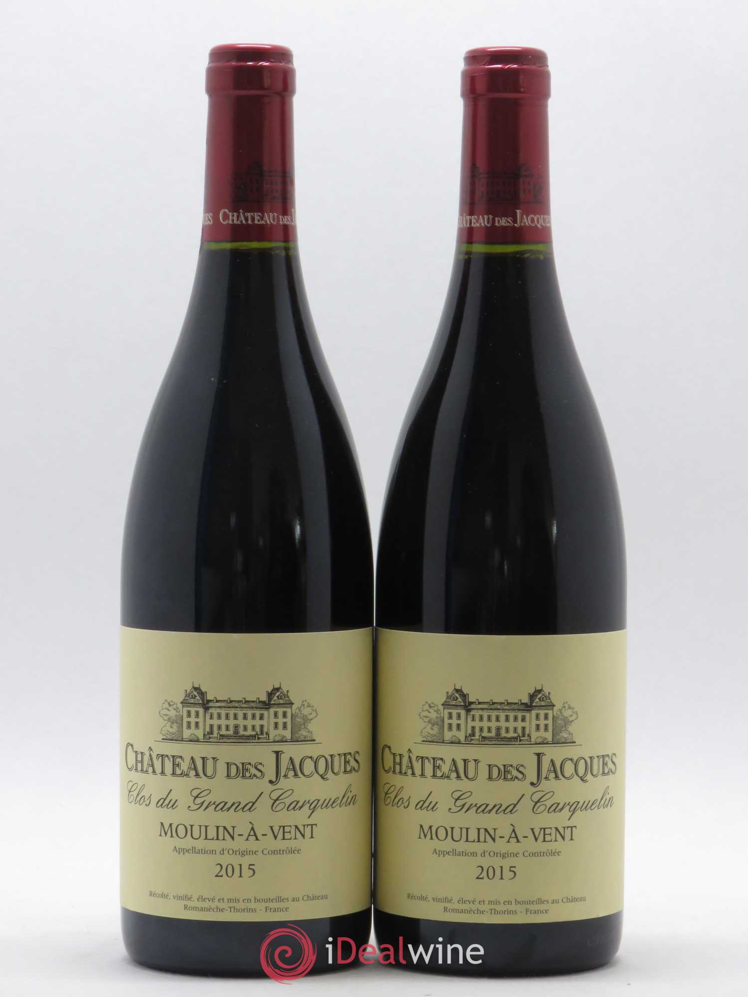 Moulin-à-Vent Clos du Grand Carquelin Château des Jacques (sans prix de réserve) 2015 - Lot de 2 bouteilles - 0