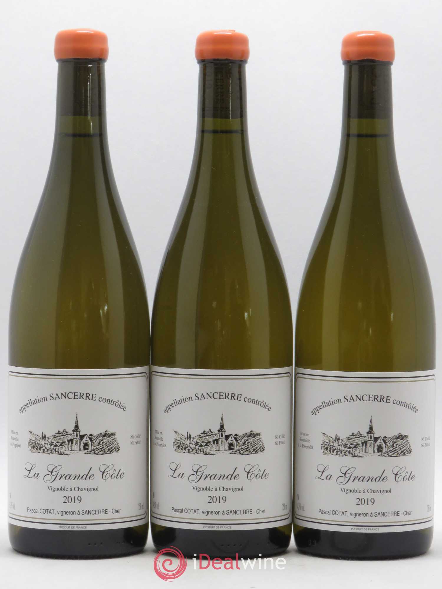 Sancerre La Grande Côte Pascal Cotat (sans prix de réserve) 2019 - Lot de 3 bouteilles - 0