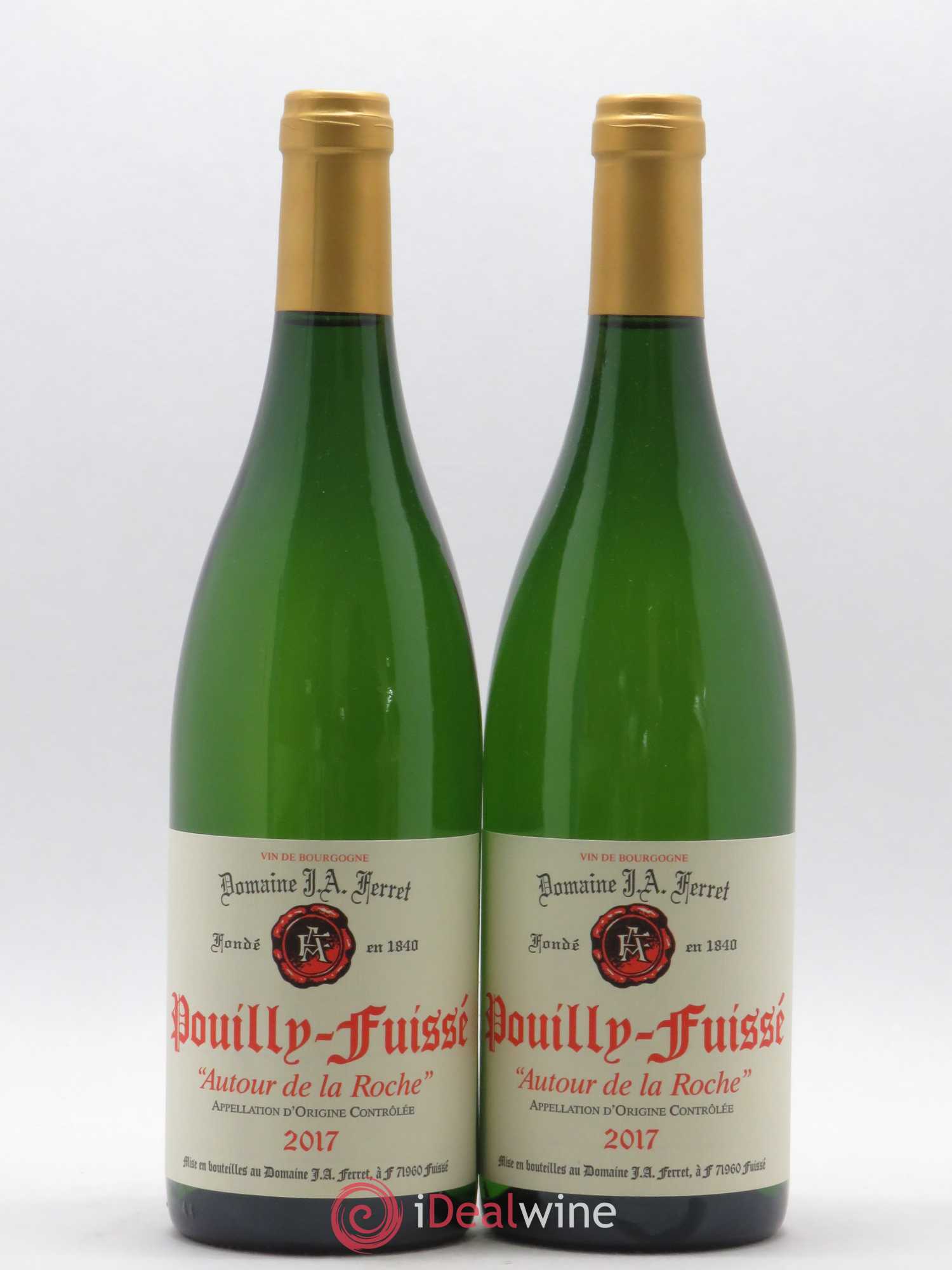 Pouilly-Fuissé Autour de la Roche J.A. Ferret (Domaine) (sans prix de réserve) 2017 - Lot de 2 bouteilles - 0