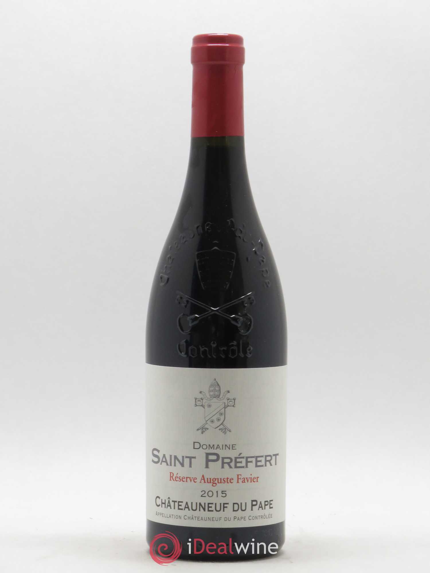 Châteauneuf-du-Pape Réserve Auguste Favier Domaine Saint-Préfert (sans prix de réserve) 2015 - Lot de 1 bouteille - 0