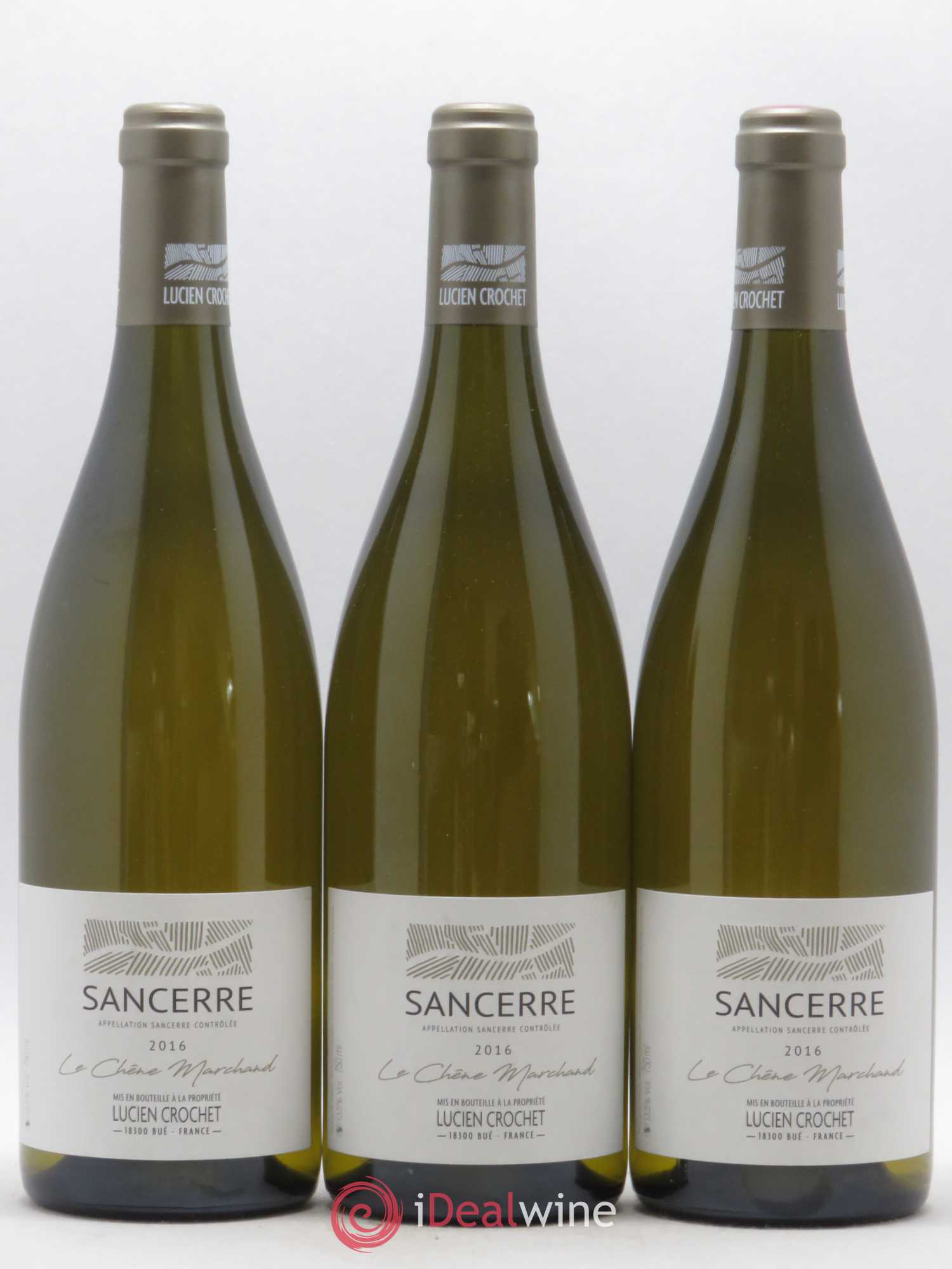 Sancerre Le Chêne Marchand Lucien Crochet (sans prix de réserve) 2016 - Lot de 3 bouteilles - 0