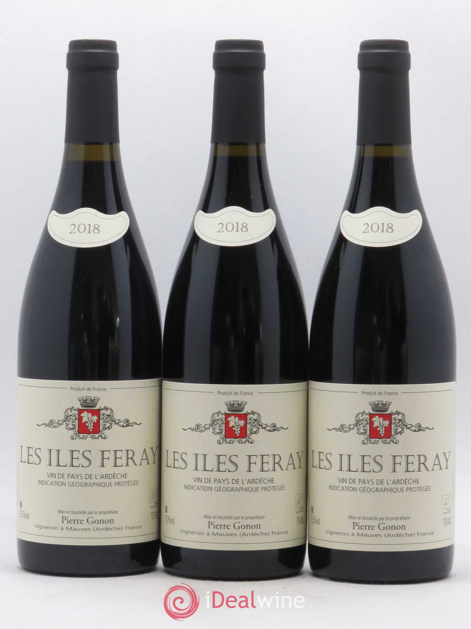 Ardèche Les Iles Feray Gonon (Domaine) (sans prix de réserve) 2018 - Lot de 3 bouteilles - 0