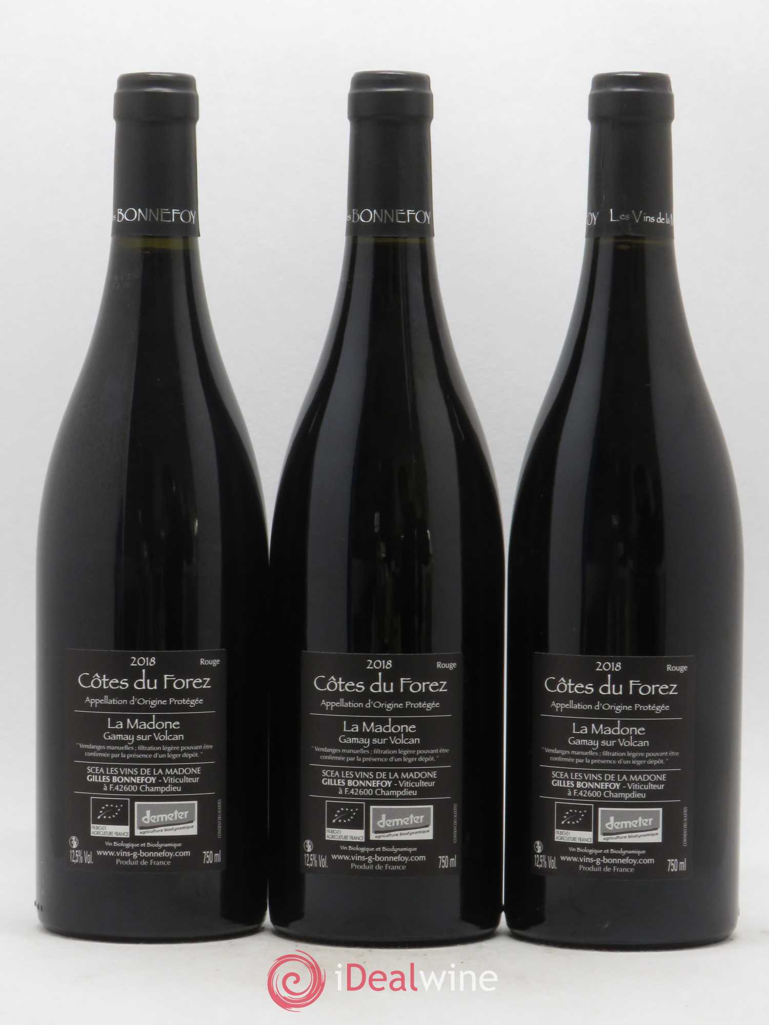 Divers Loire Côtes du Forez Gamay sur Volcan La Madone Domaine de la Madone (sans prix de réserve) 2018 - Posten von 3 Flaschen - 1