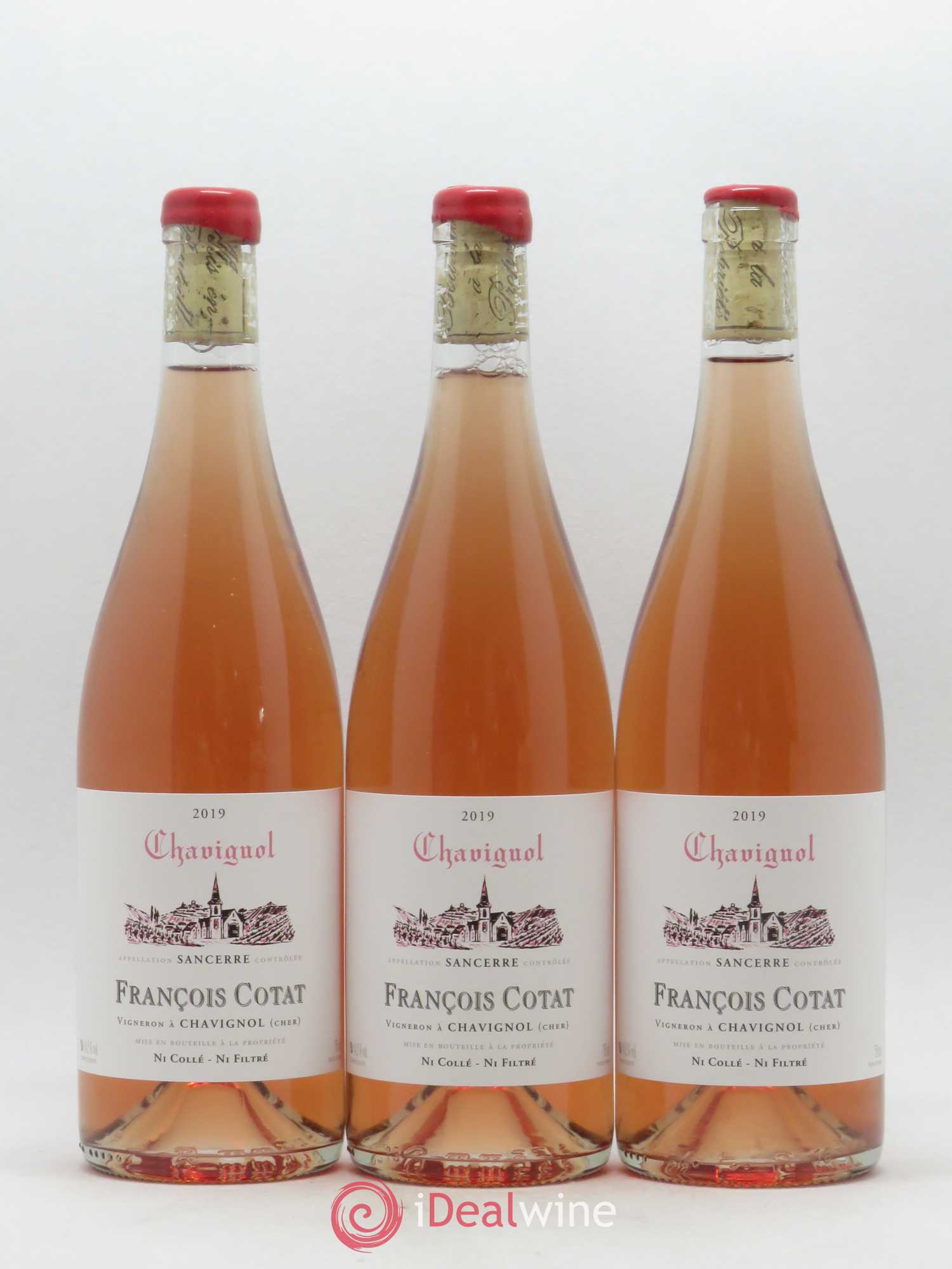 Sancerre François Cotat Chavignol (sans prix de réserve) 2019 - Posten von 3 Flaschen - 0