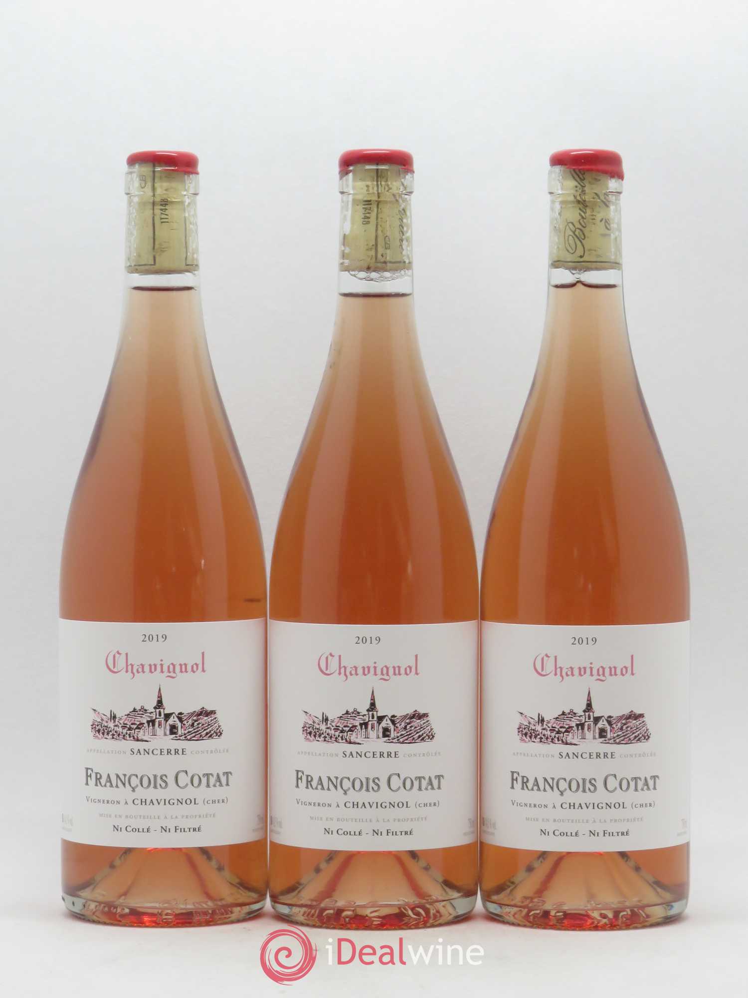 Sancerre François Cotat Chavignol (sans prix de réserve) 2019 - Posten von 3 Flaschen - 0